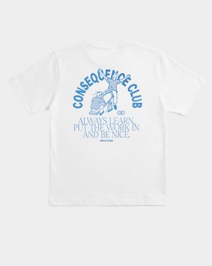 Seesaw T-shirt White (True Blue)
