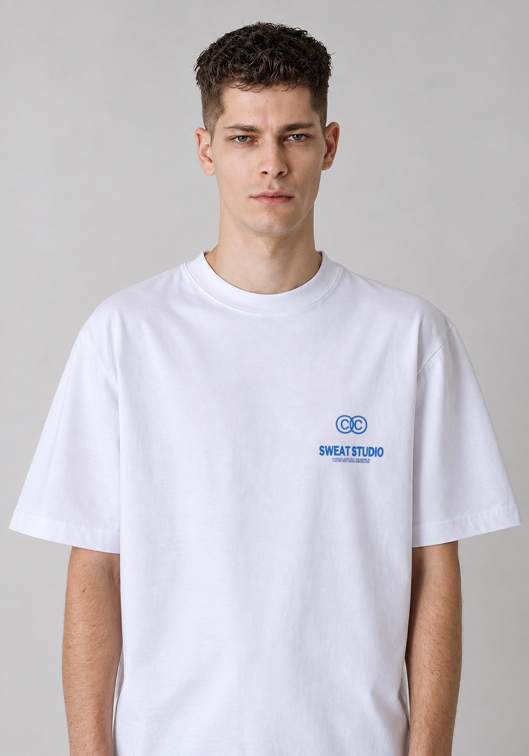 Seesaw T-shirt White (True Blue)