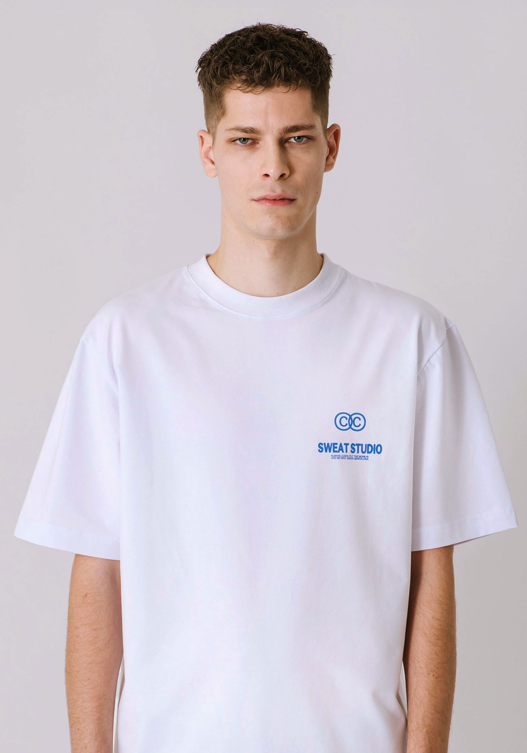 Seesaw T-shirt White (True Blue)