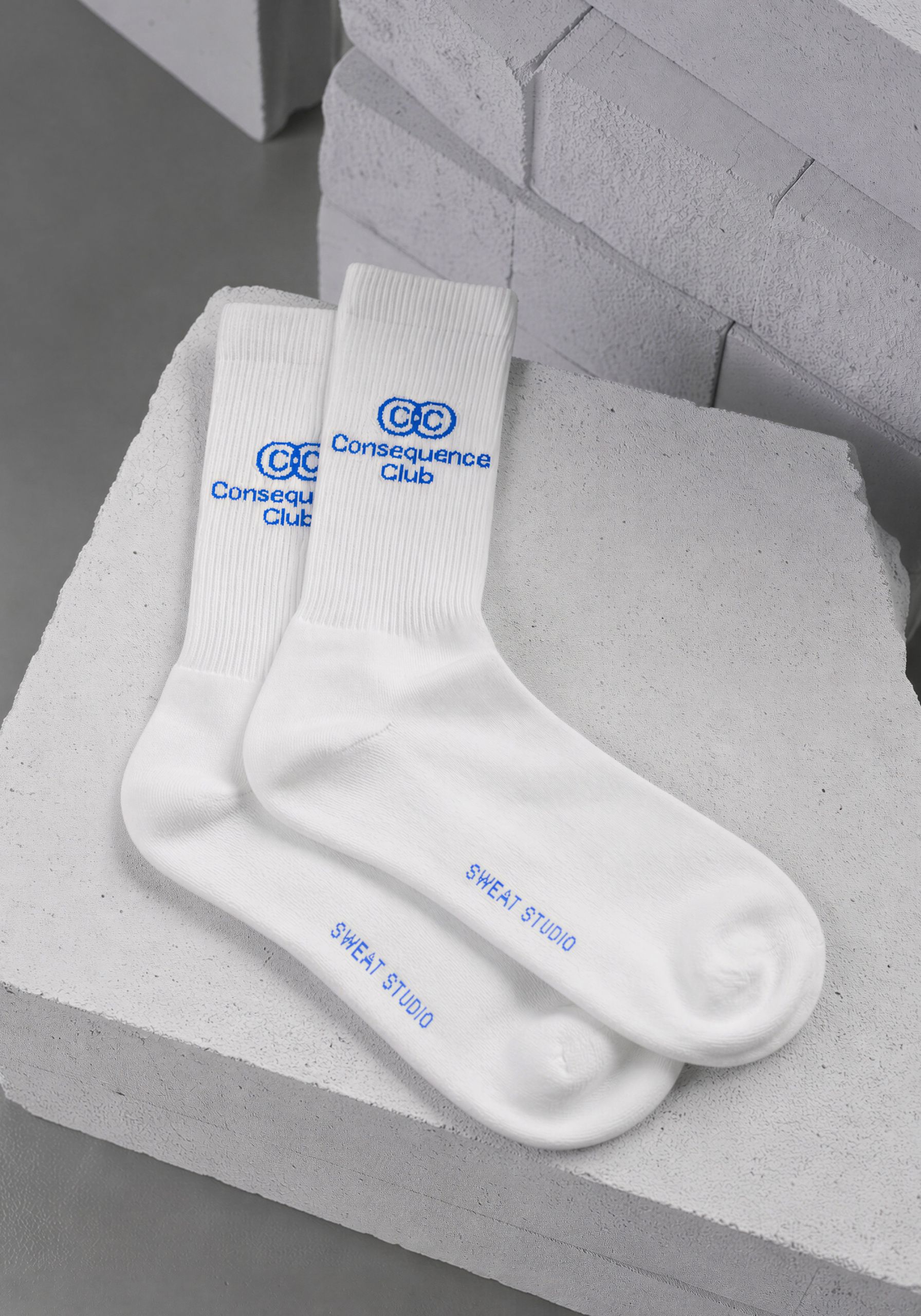 CC Socks White (True Blue)