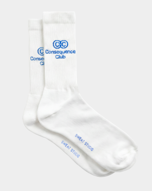 CC Socks White (True Blue)