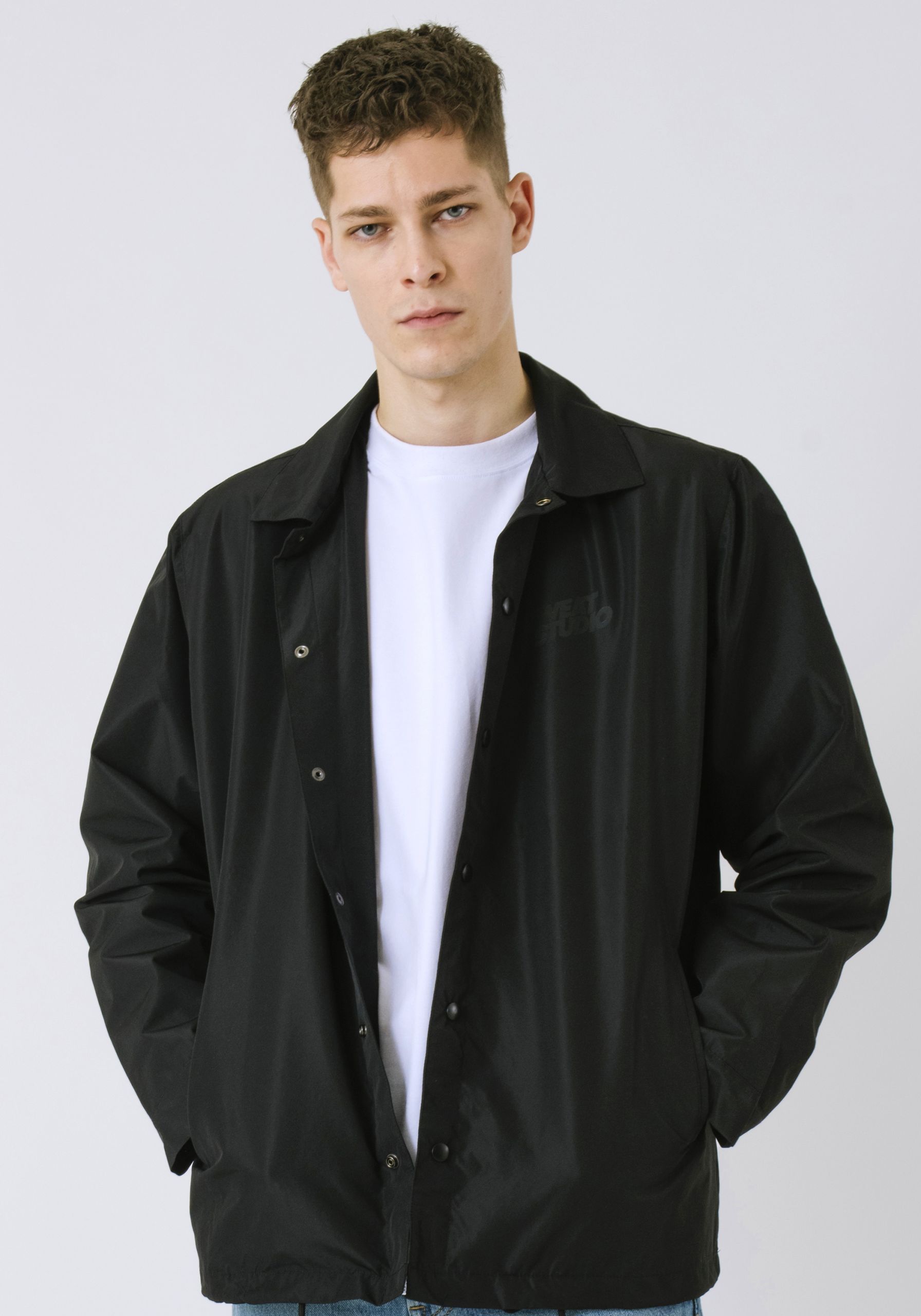 Sweat Studio Coach Jacket Black - Consequence Club