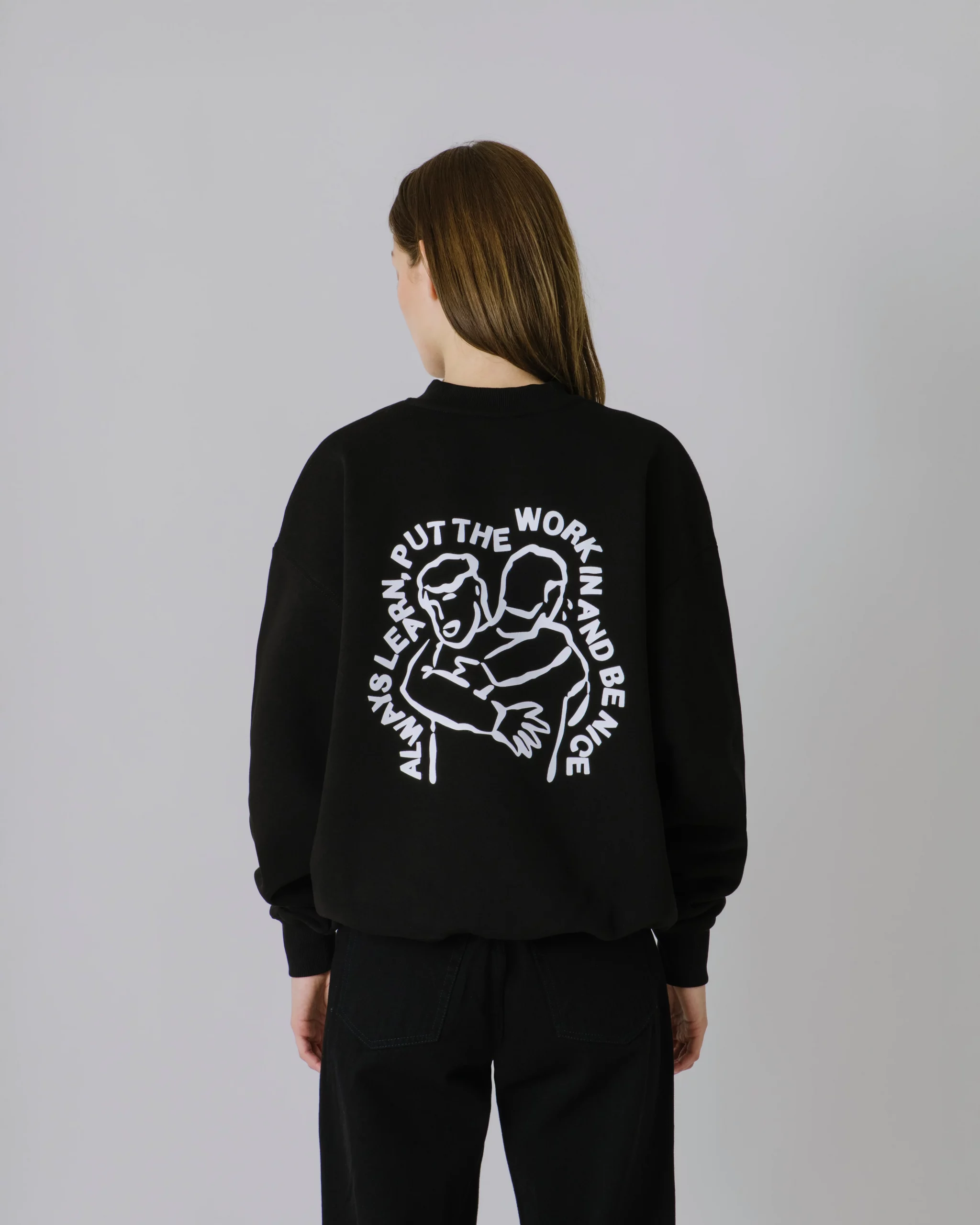 Sweatshirt: CC Kind to yourself (KTY) black & white