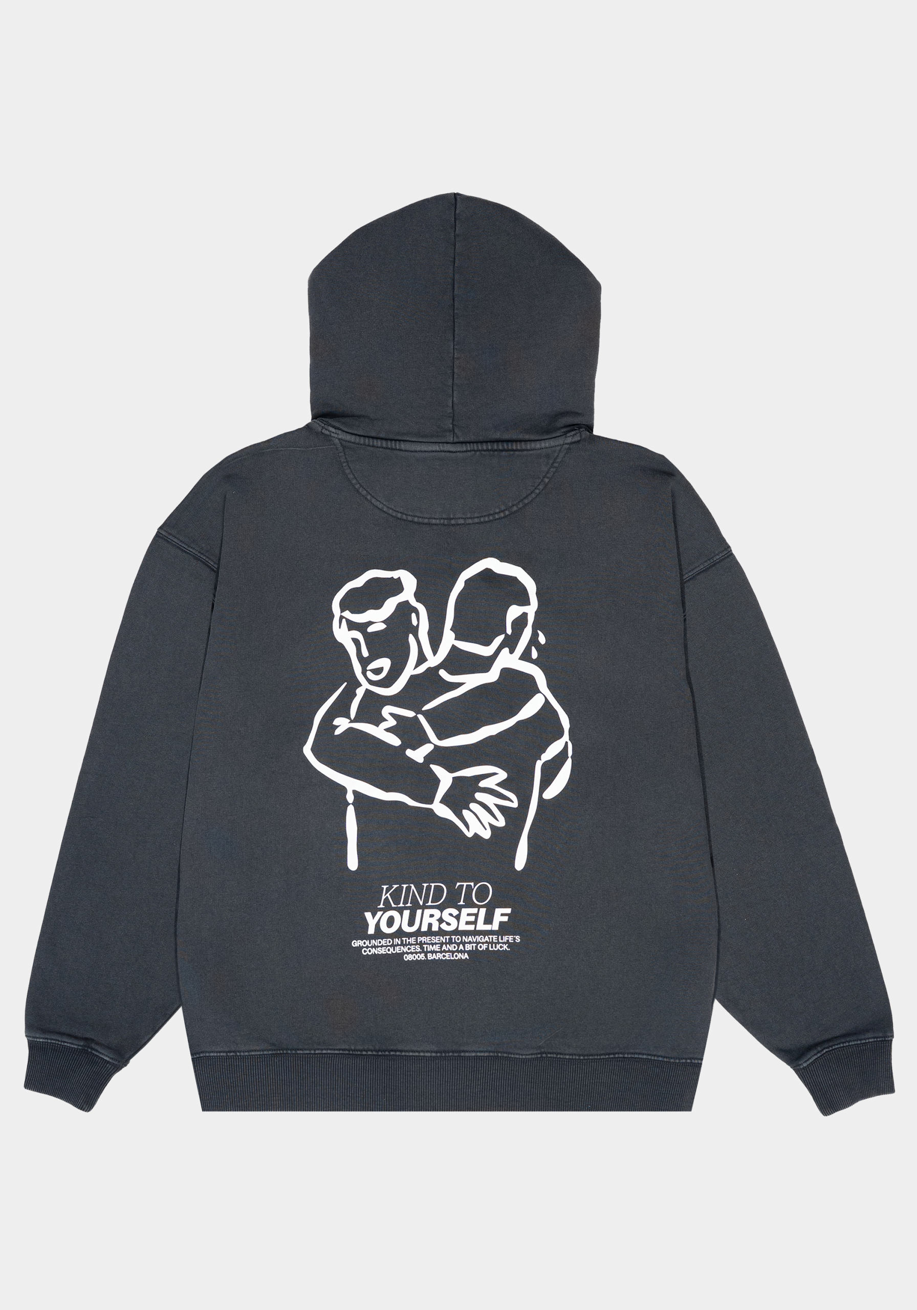 KTY Oversized Hoodie Dark Smoke