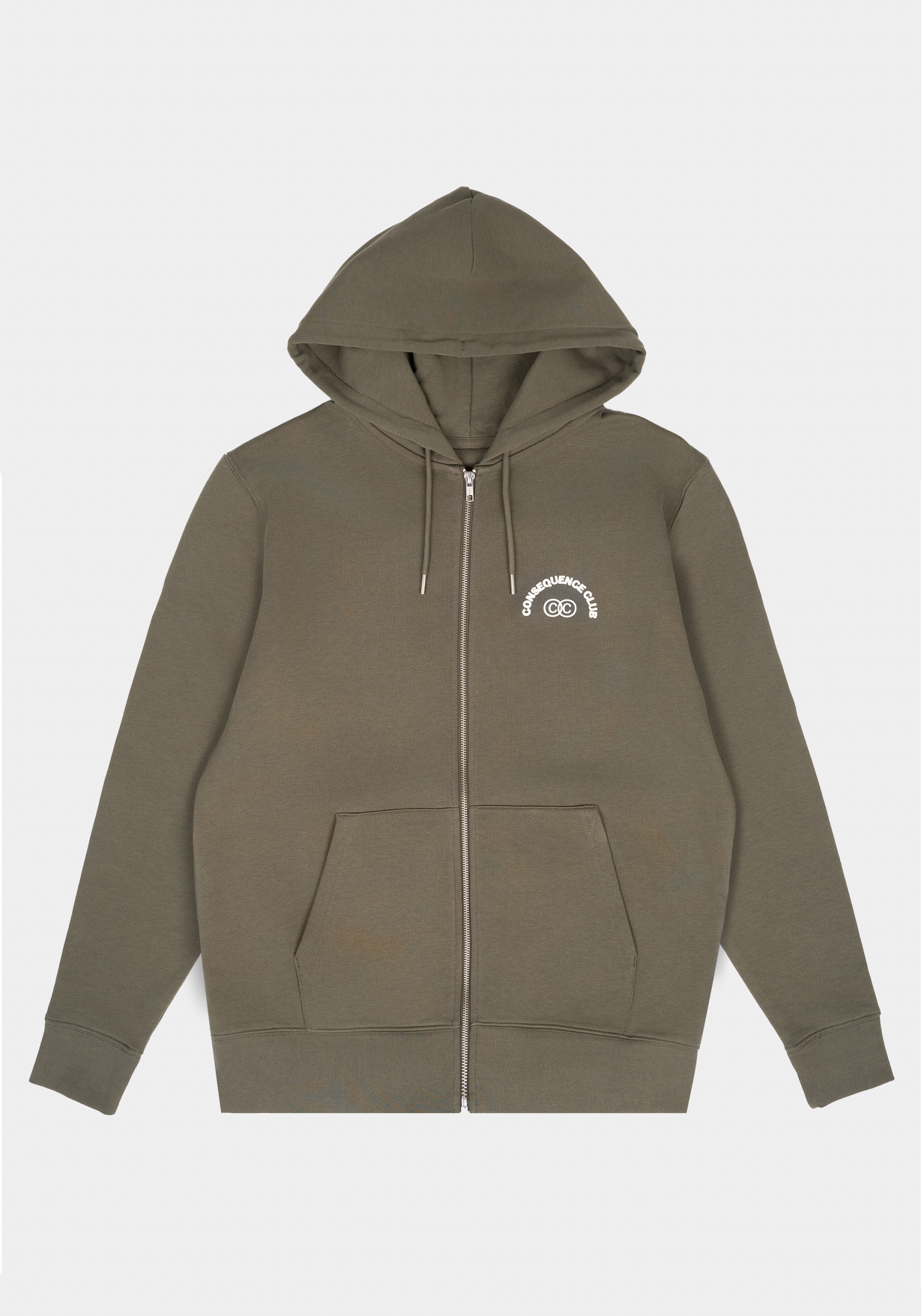 Be Nice Zipper Hoodie Utility Green