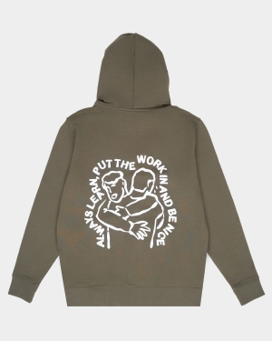Be Nice Zipper Hoodie Utility Green