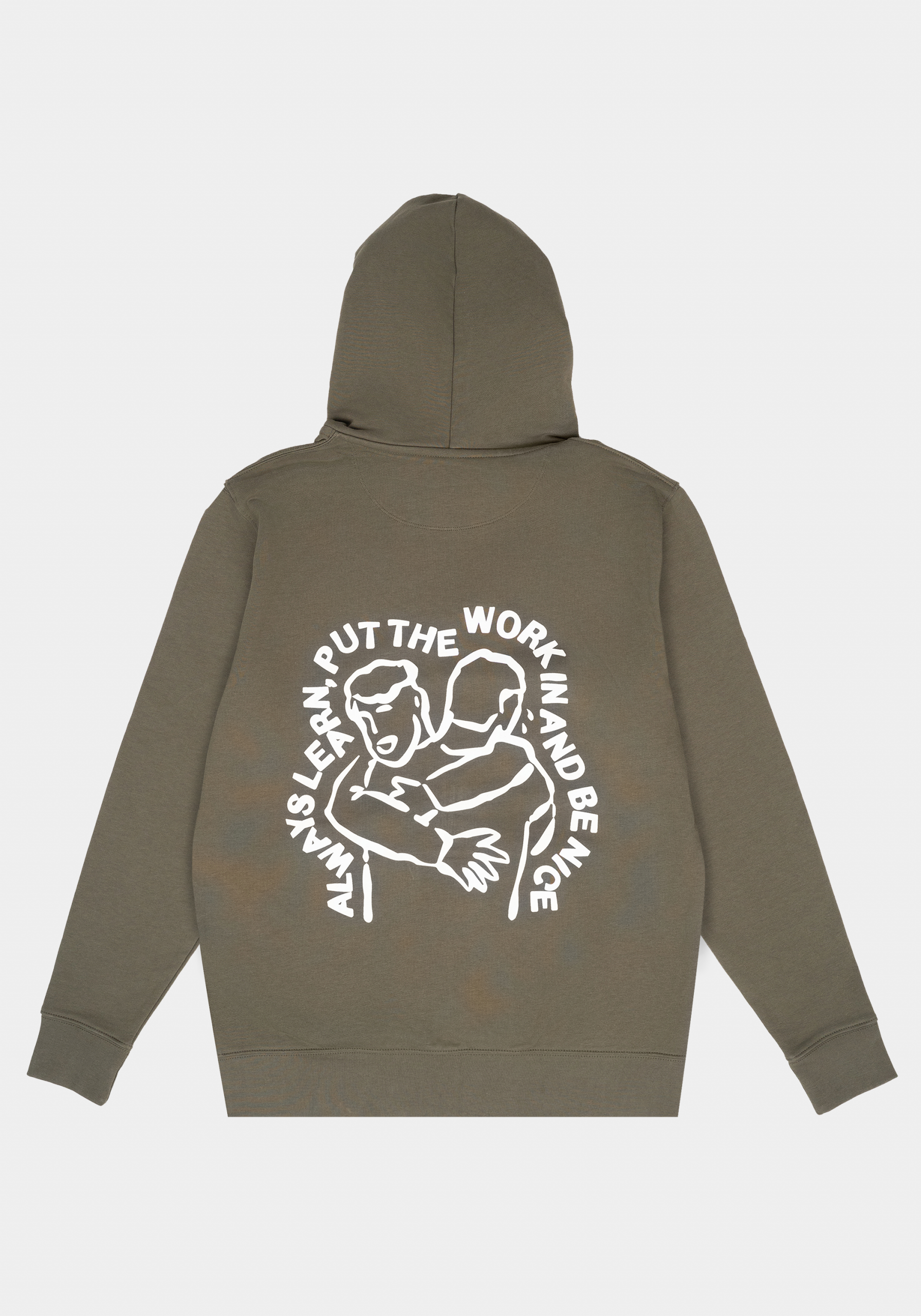 Be Nice Zipper Hoodie Utility Green