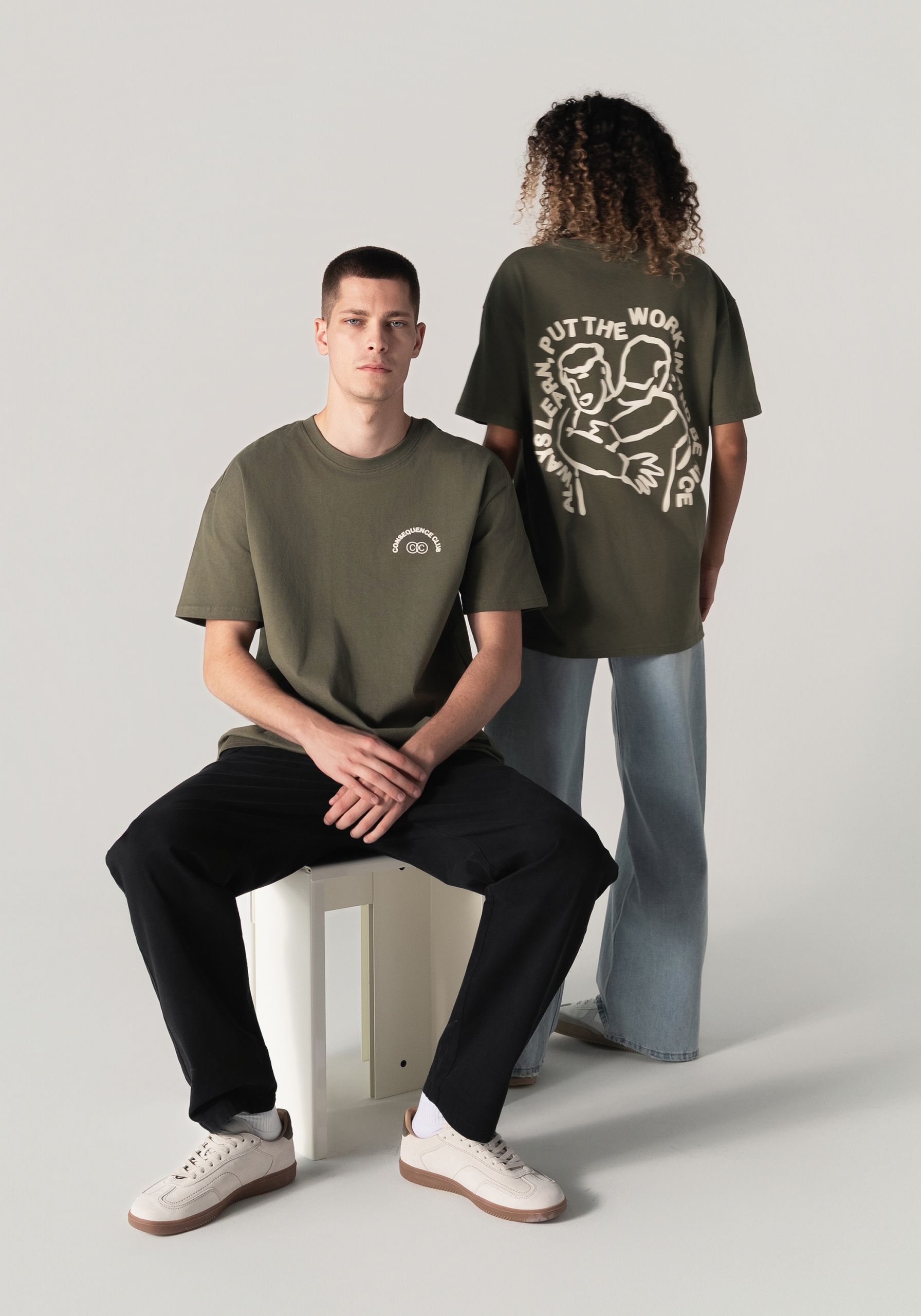 Be Nice T-shirt Utility Green
