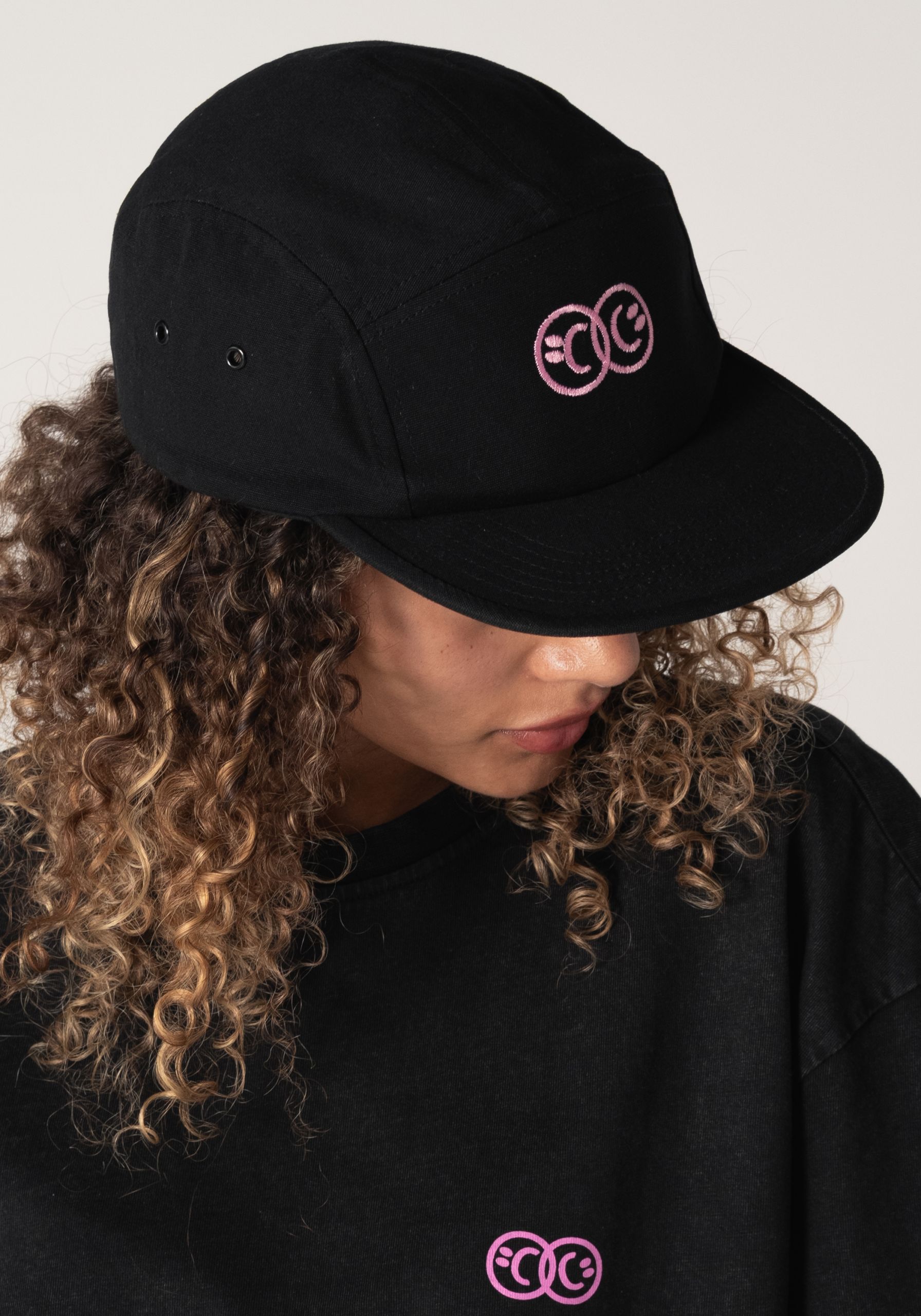 CC Happy & Sad Black Cap