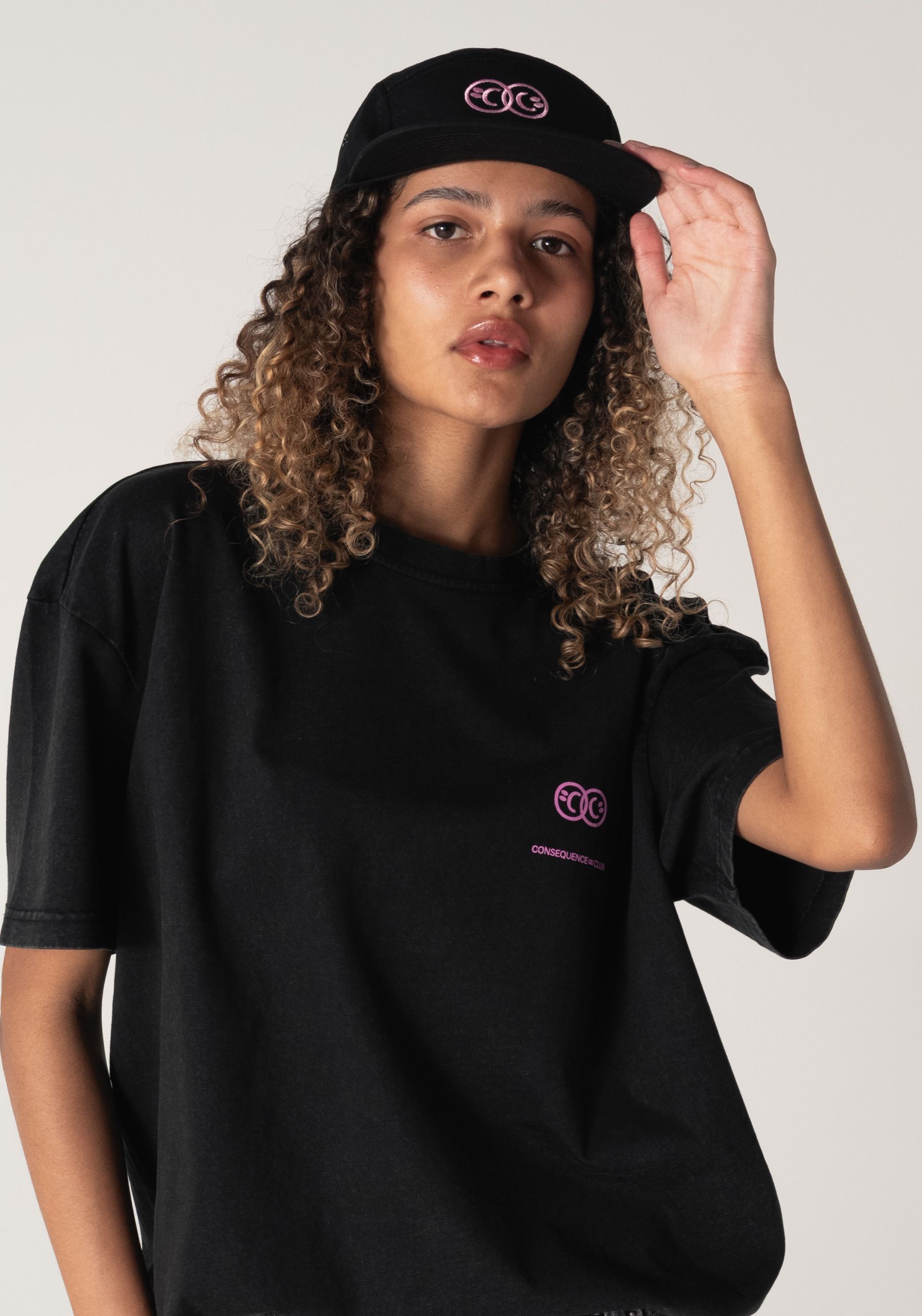 CC Happy & Sad Black Cap