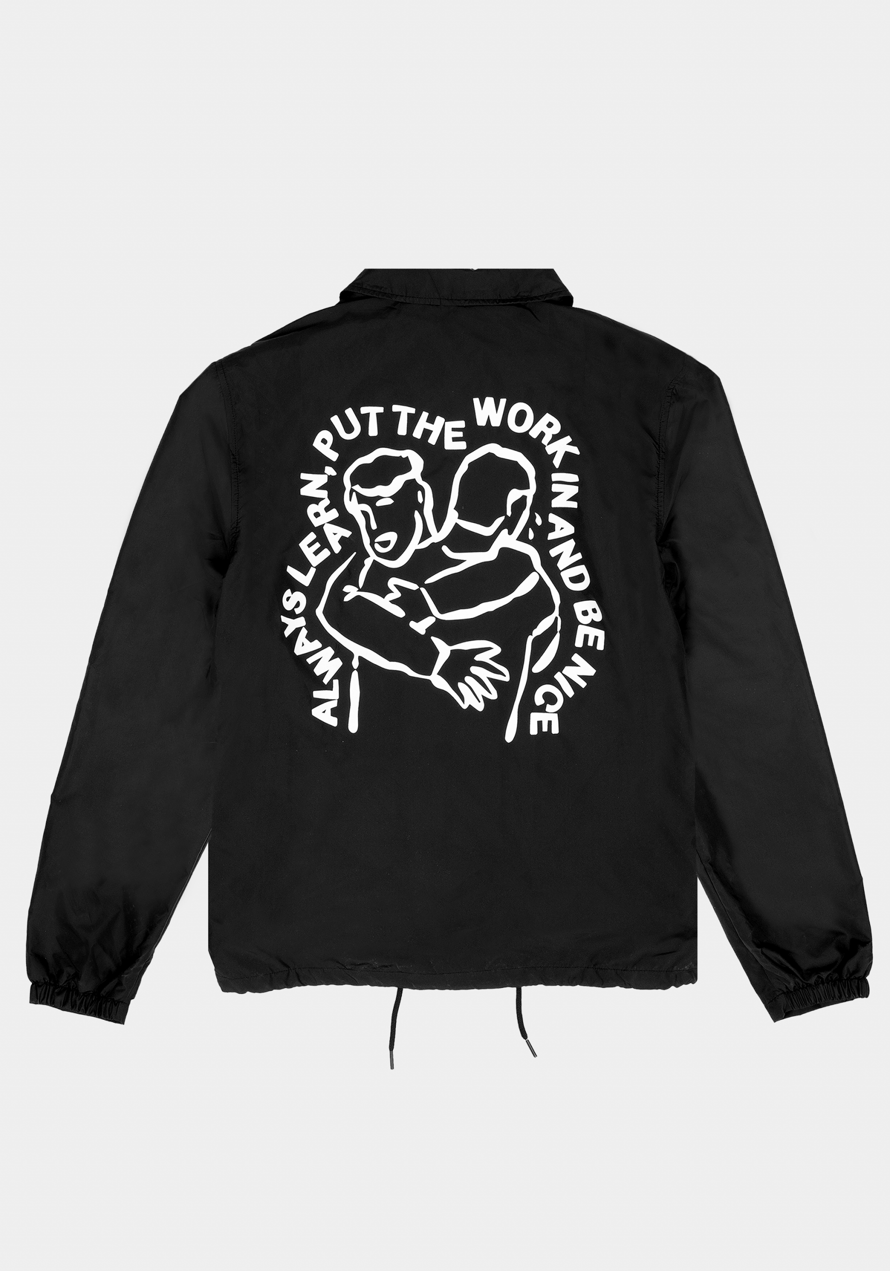 Be Nice Coach Jacket Black