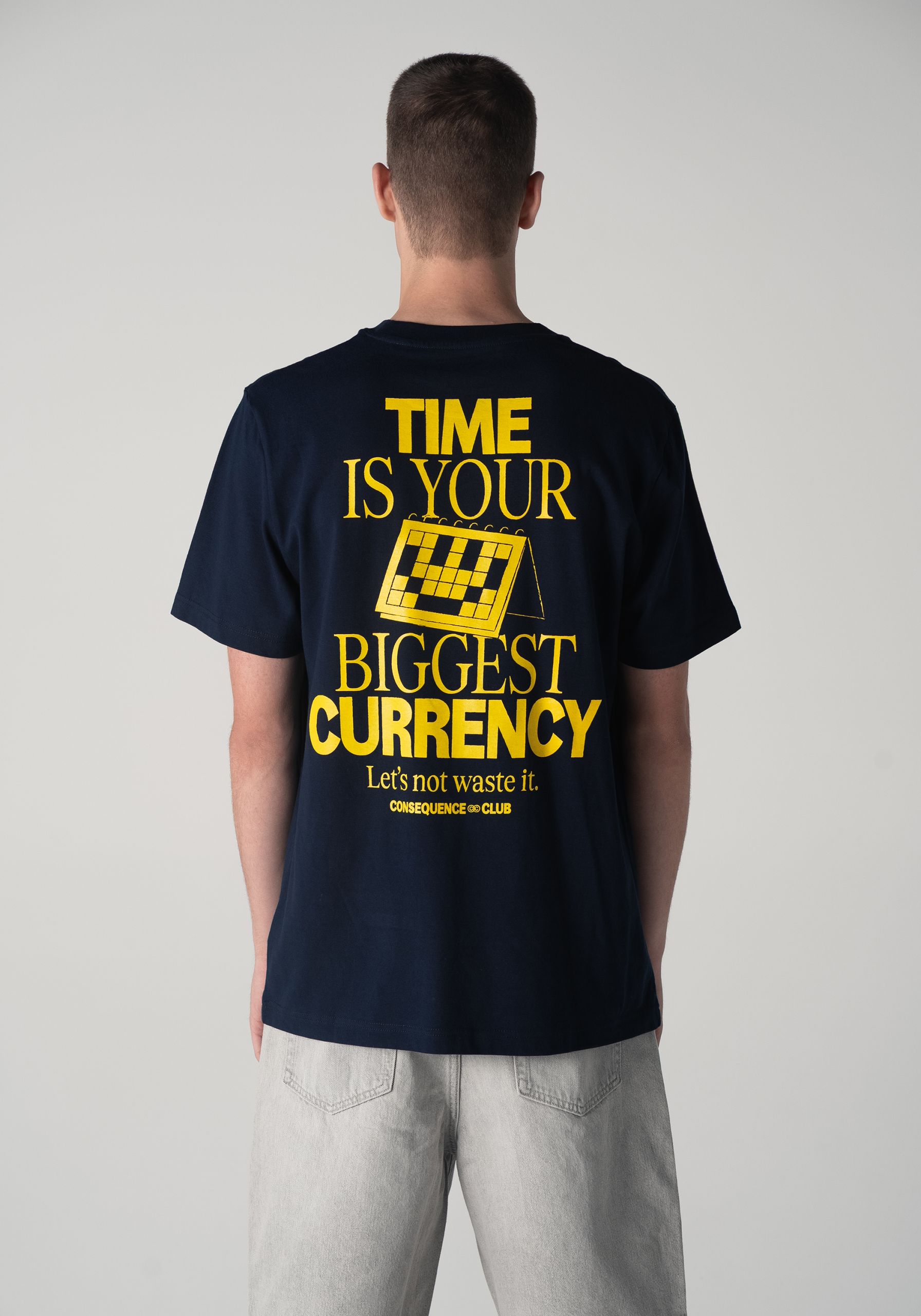 Comfort Calendar T-shirt Blue Tide