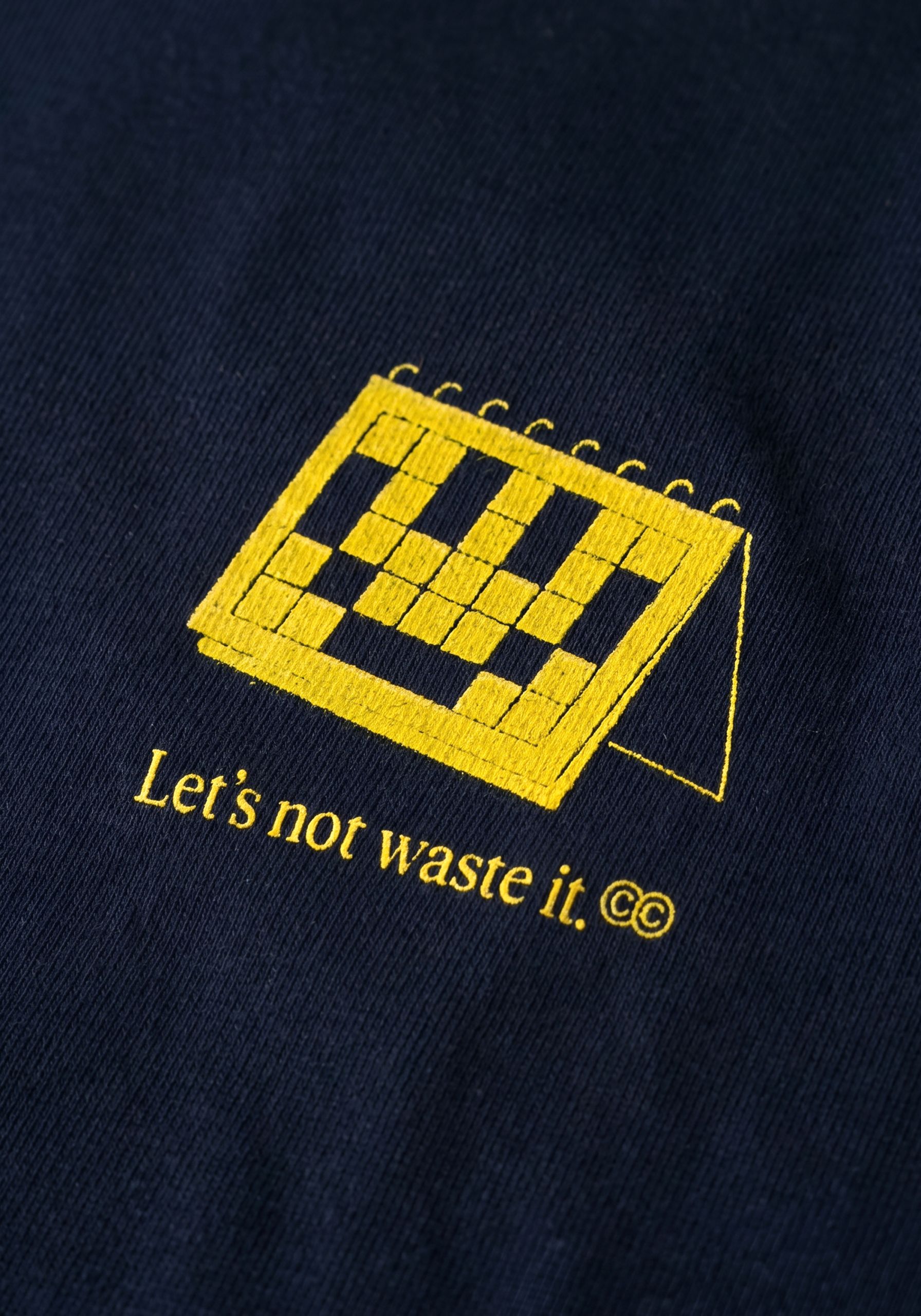 Comfort Calendar T-shirt Blue Tide