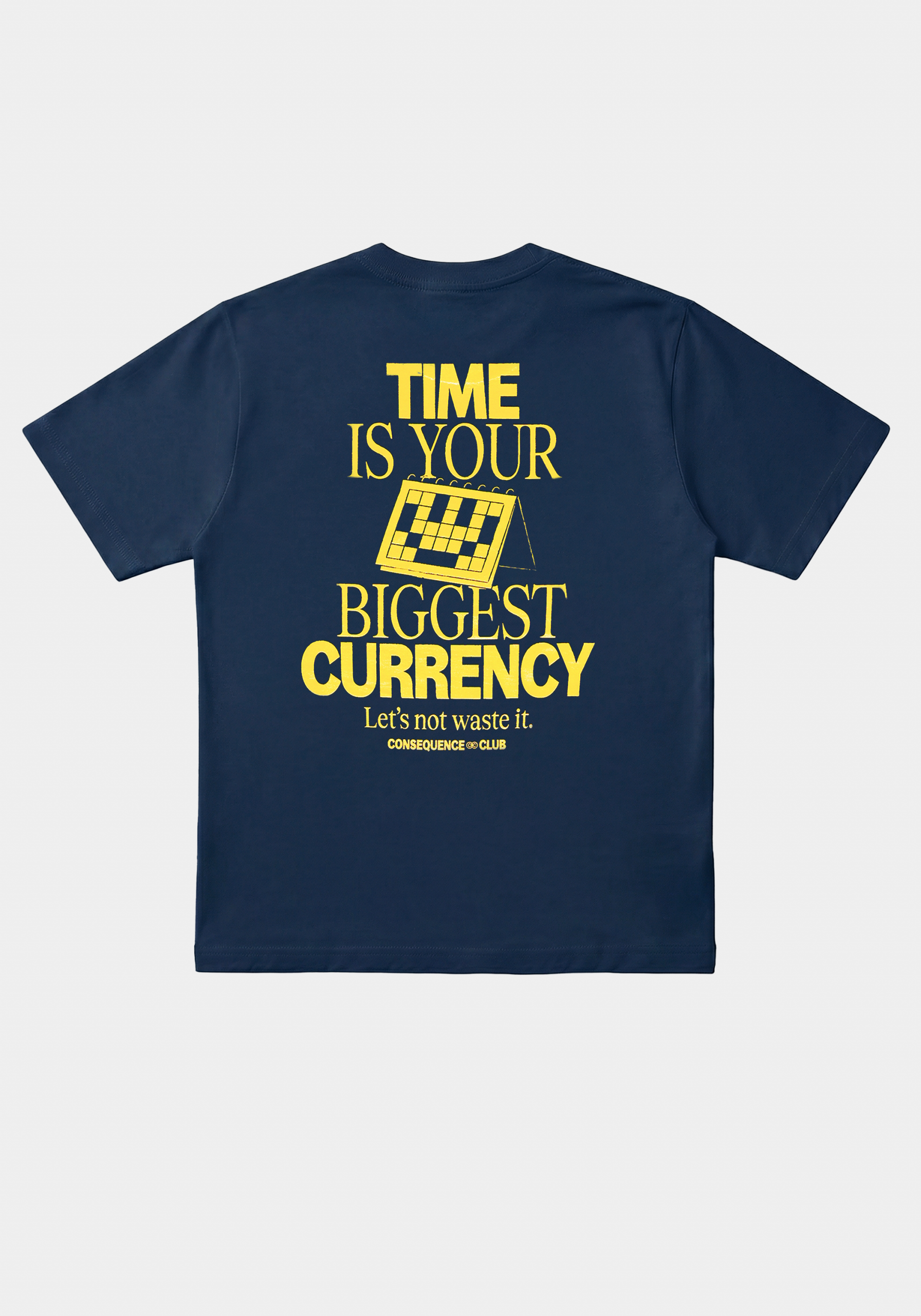 Comfort Calendar T-shirt Blue Tide