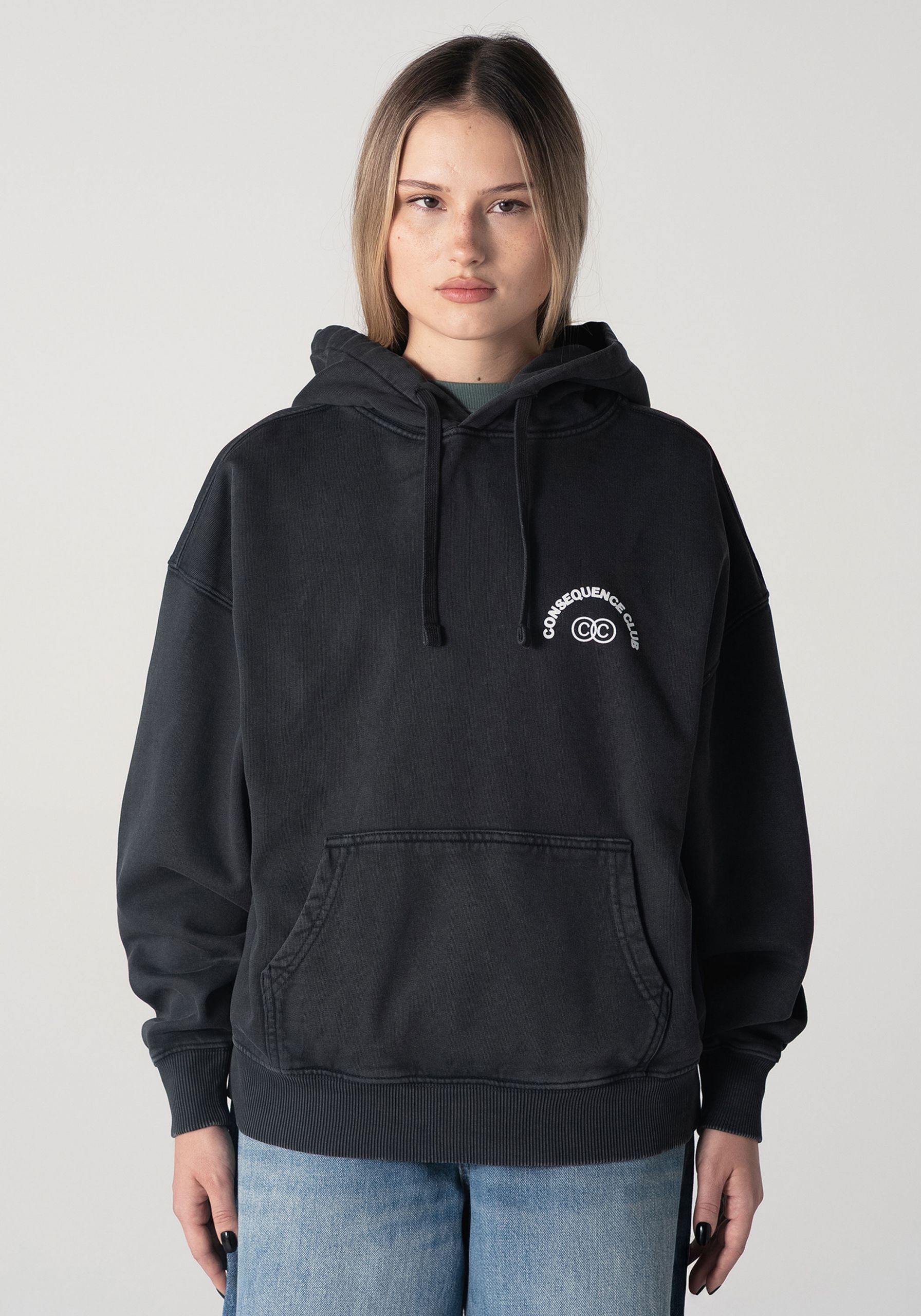 KTY Oversized Hoodie Dark Smoke