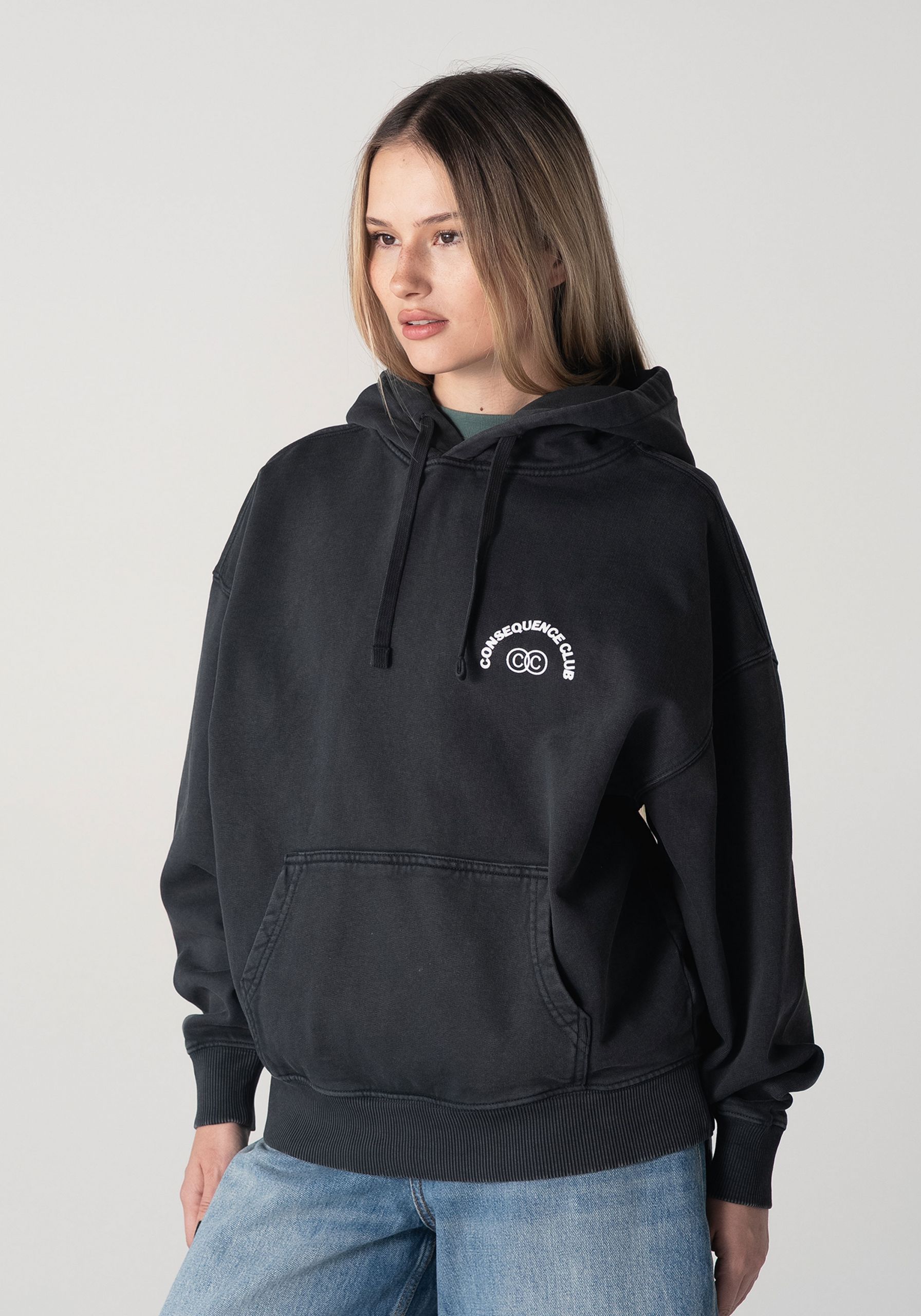 KTY Oversized Hoodie Dark Smoke
