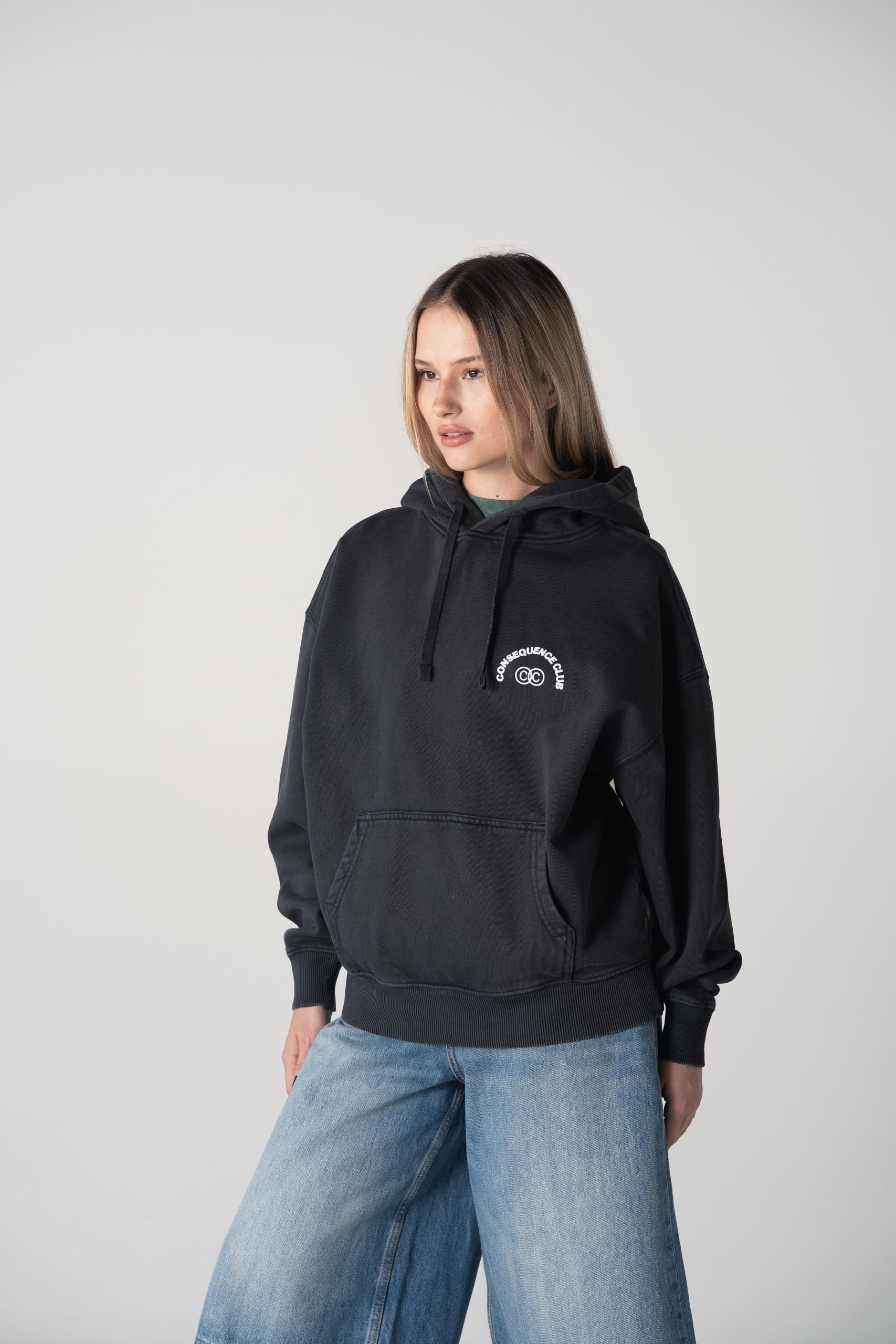 KTY Oversized Hoodie Dark Smoke