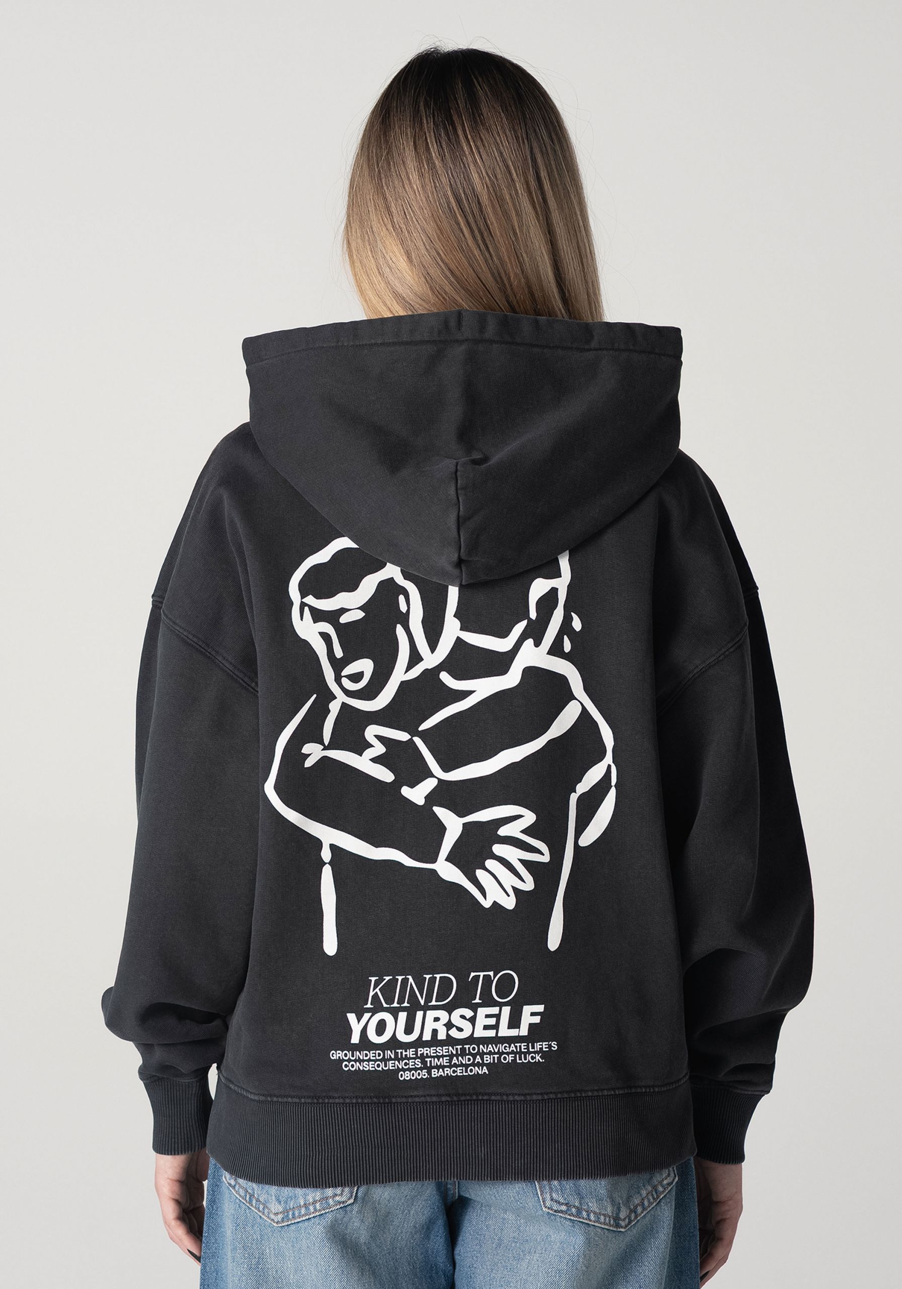 KTY Oversized Hoodie Dark Smoke