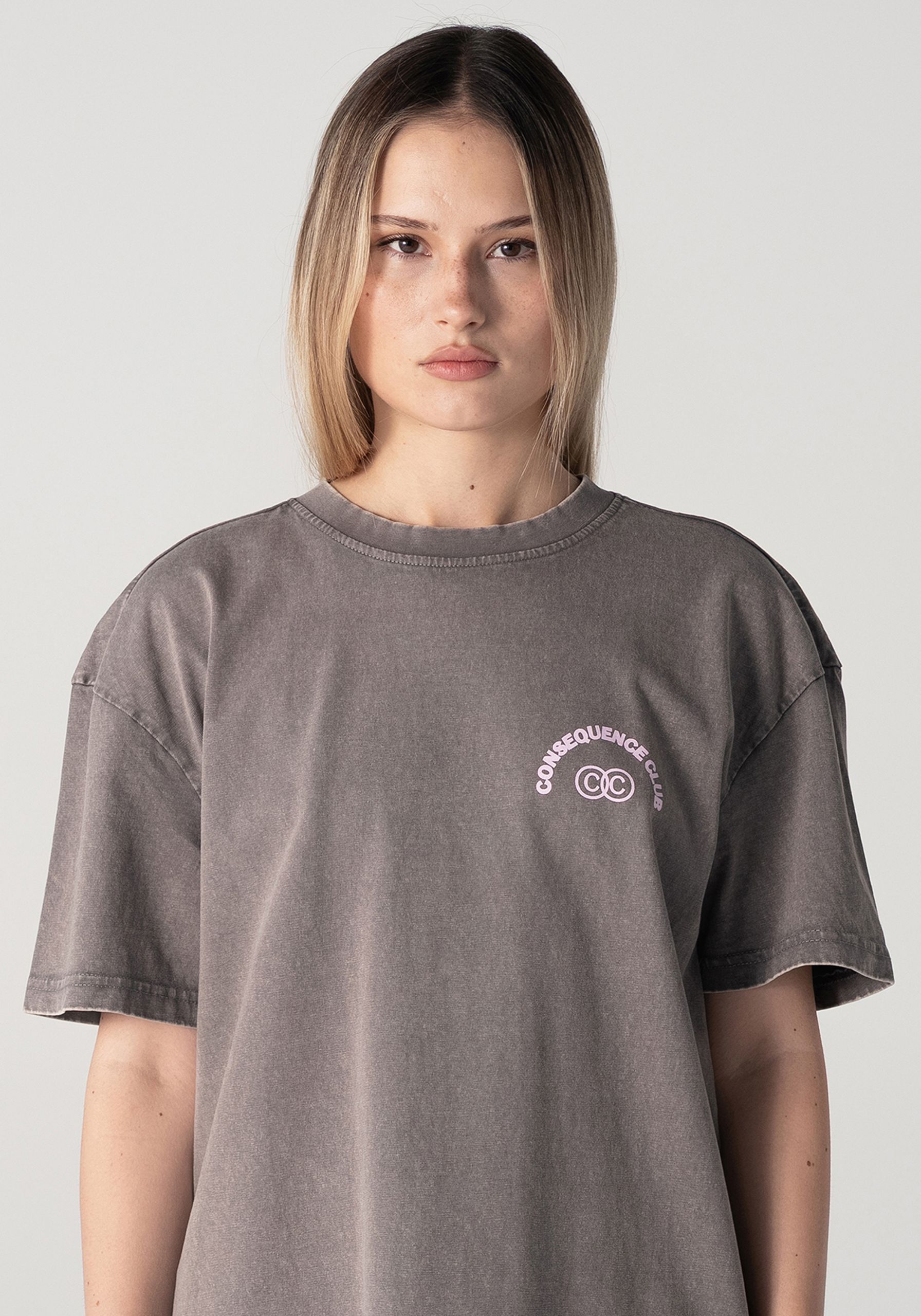 Seesaw T-shirt Stone Gray Oversized