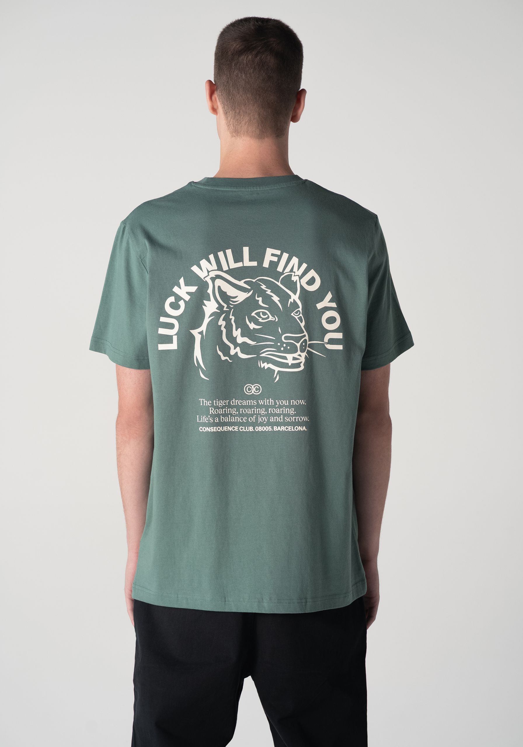 Luck Will Find You T-Shirt Tide Green