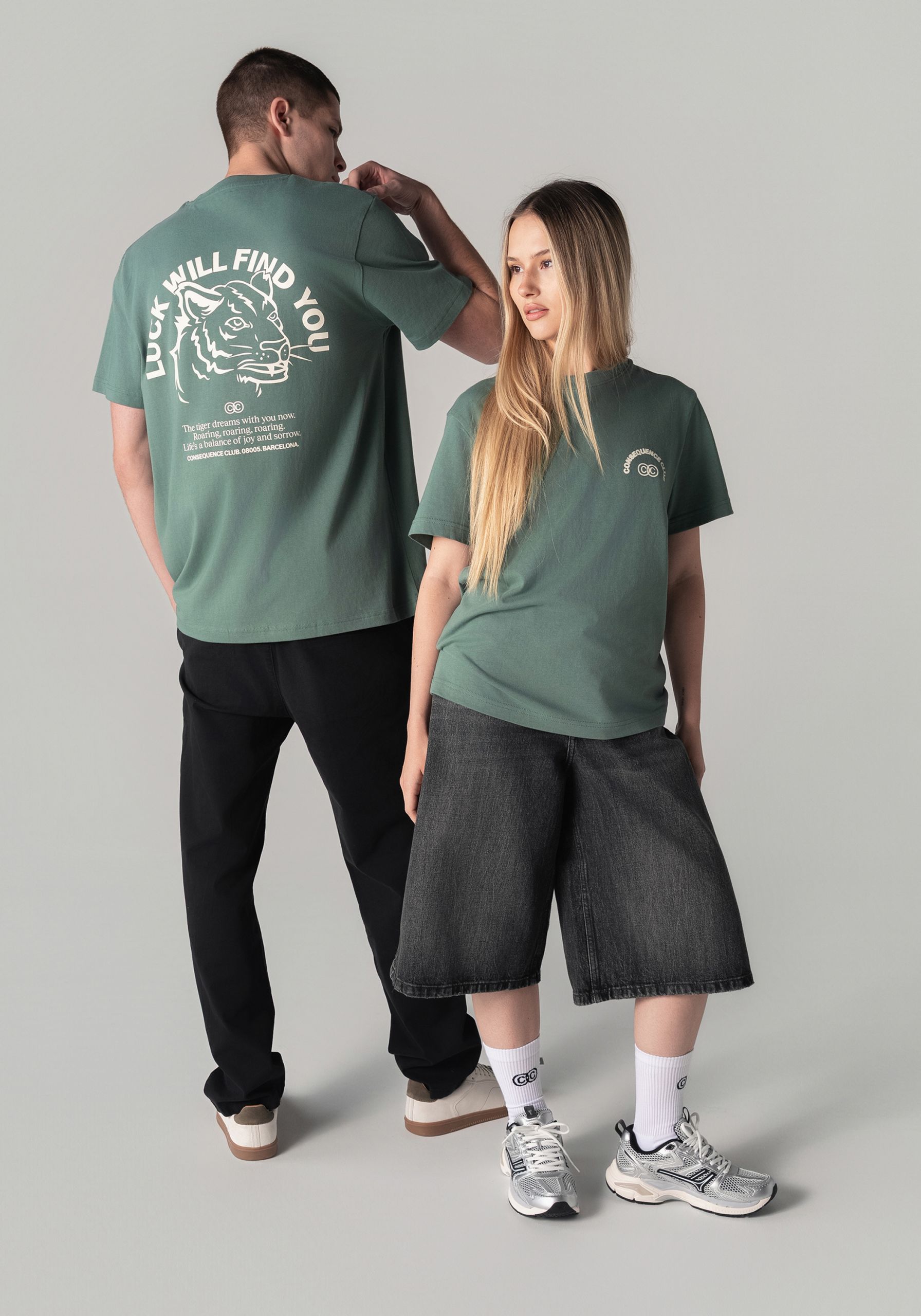 Luck Will Find You T-Shirt Tide Green