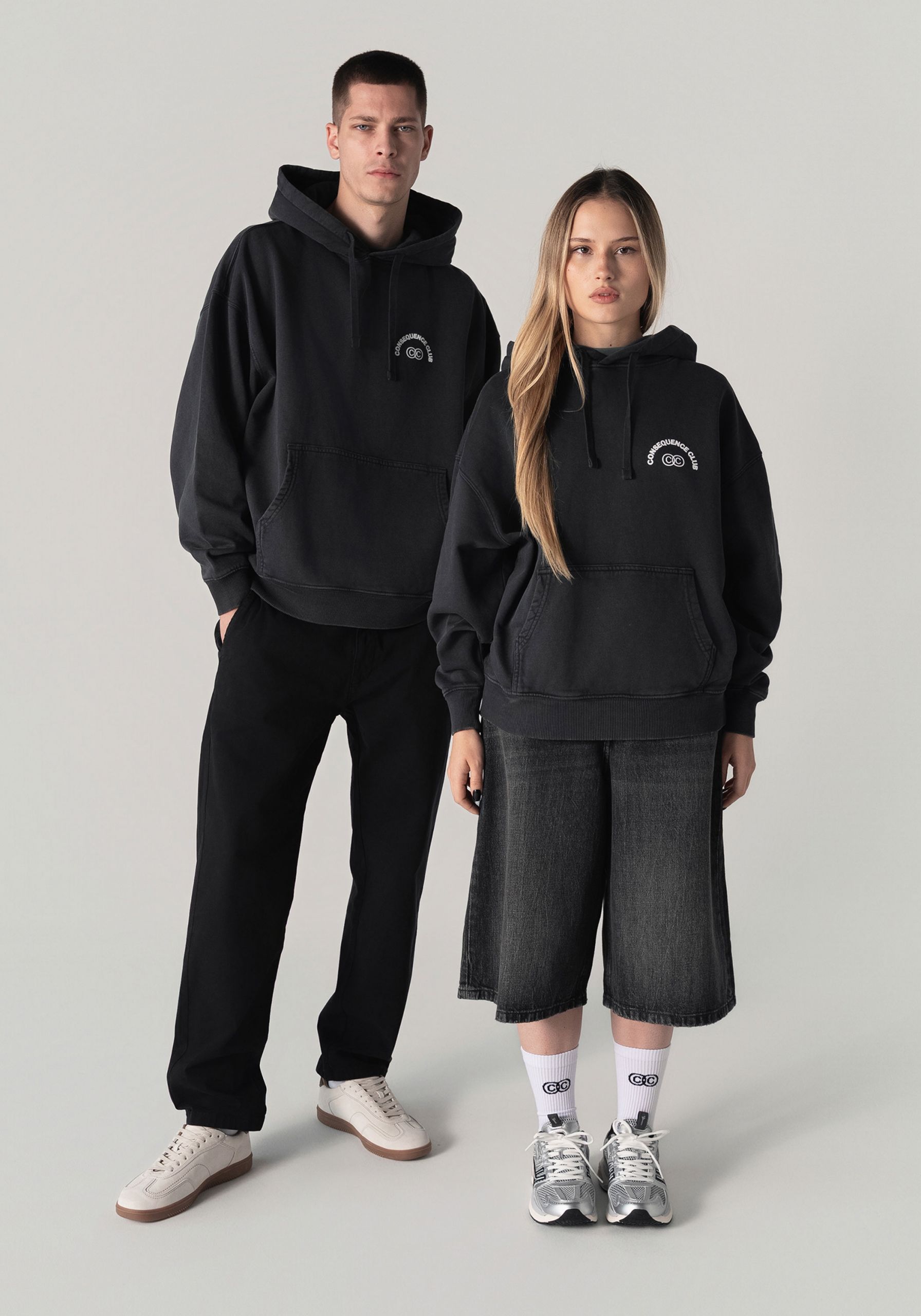 KTY Oversized Hoodie Dark Smoke