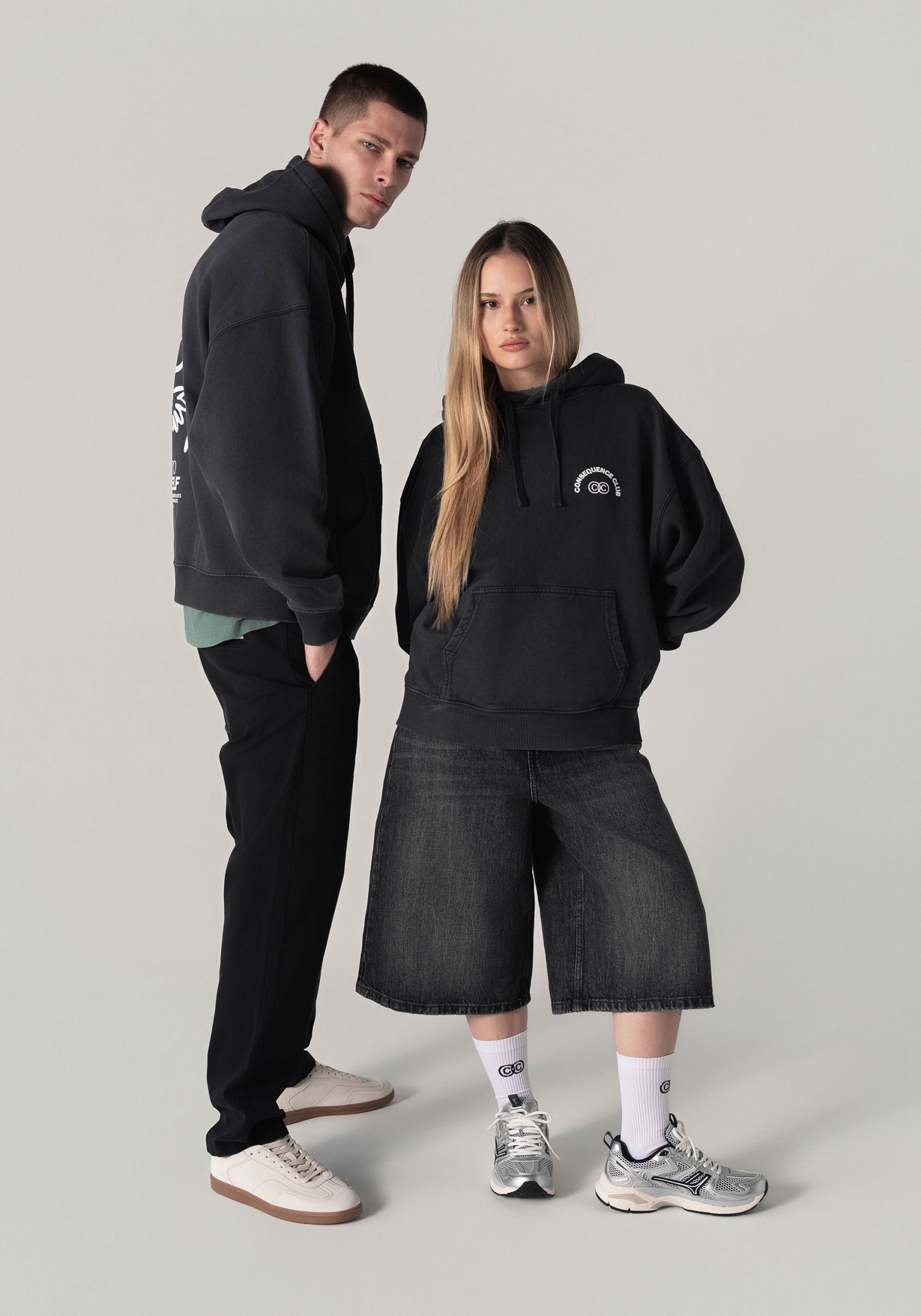 KTY Oversized Hoodie Dark Smoke