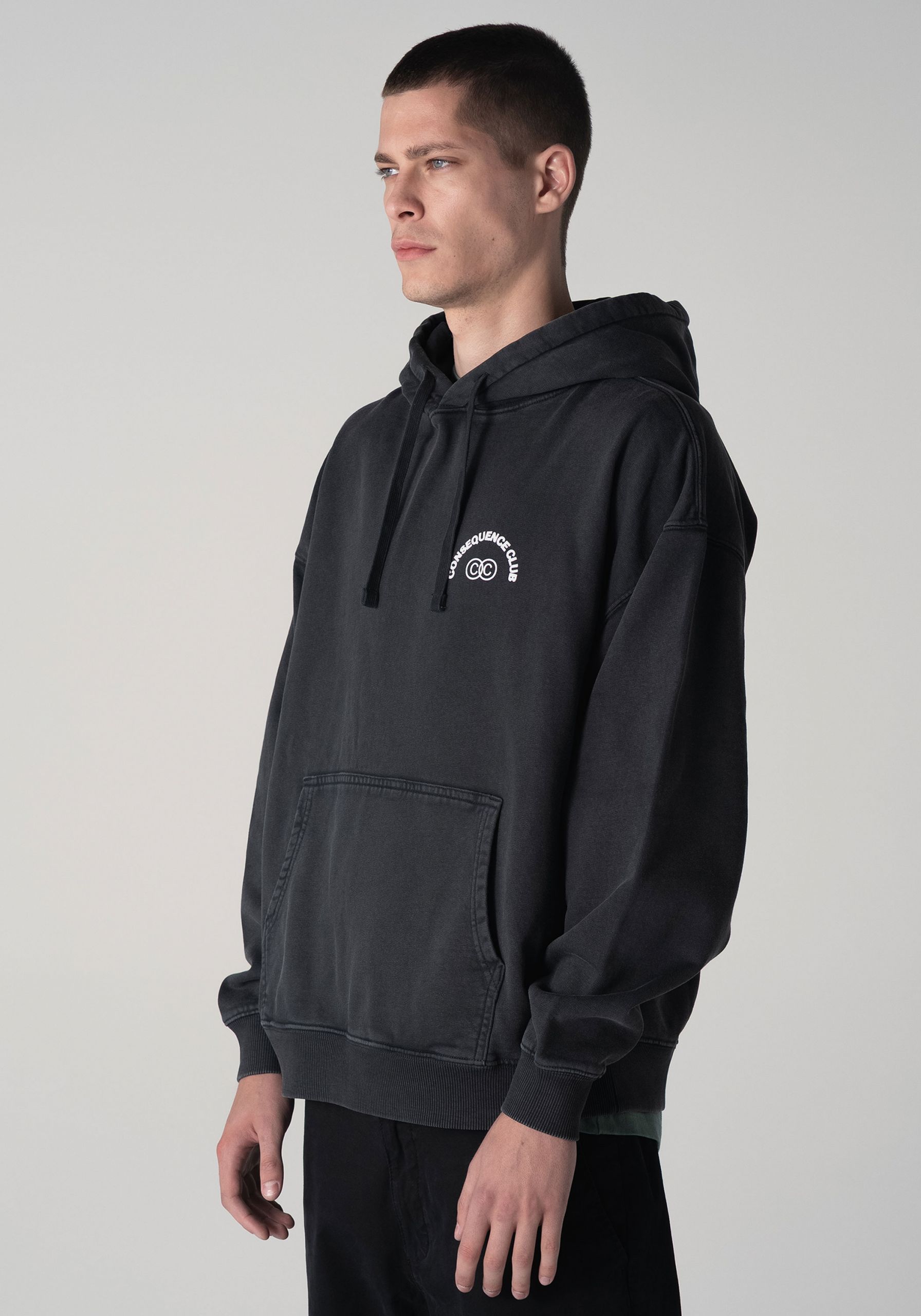 KTY Oversized Hoodie Dark Smoke
