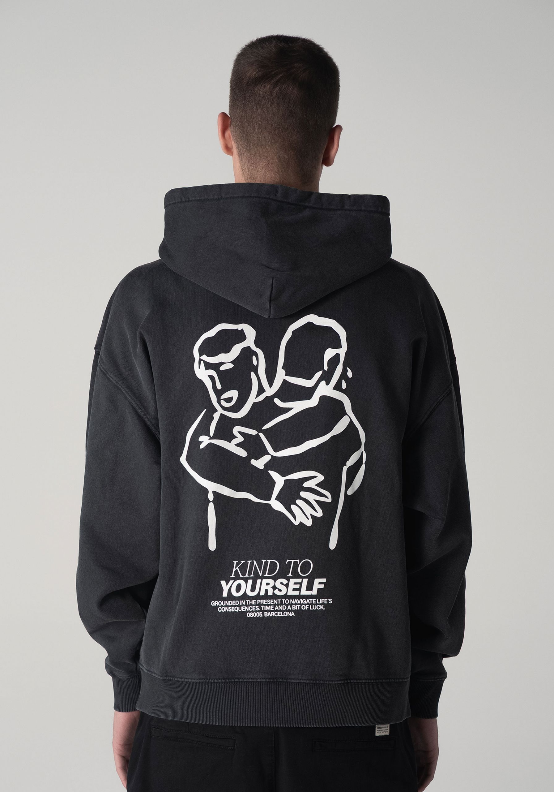 KTY Oversized Hoodie Dark Smoke