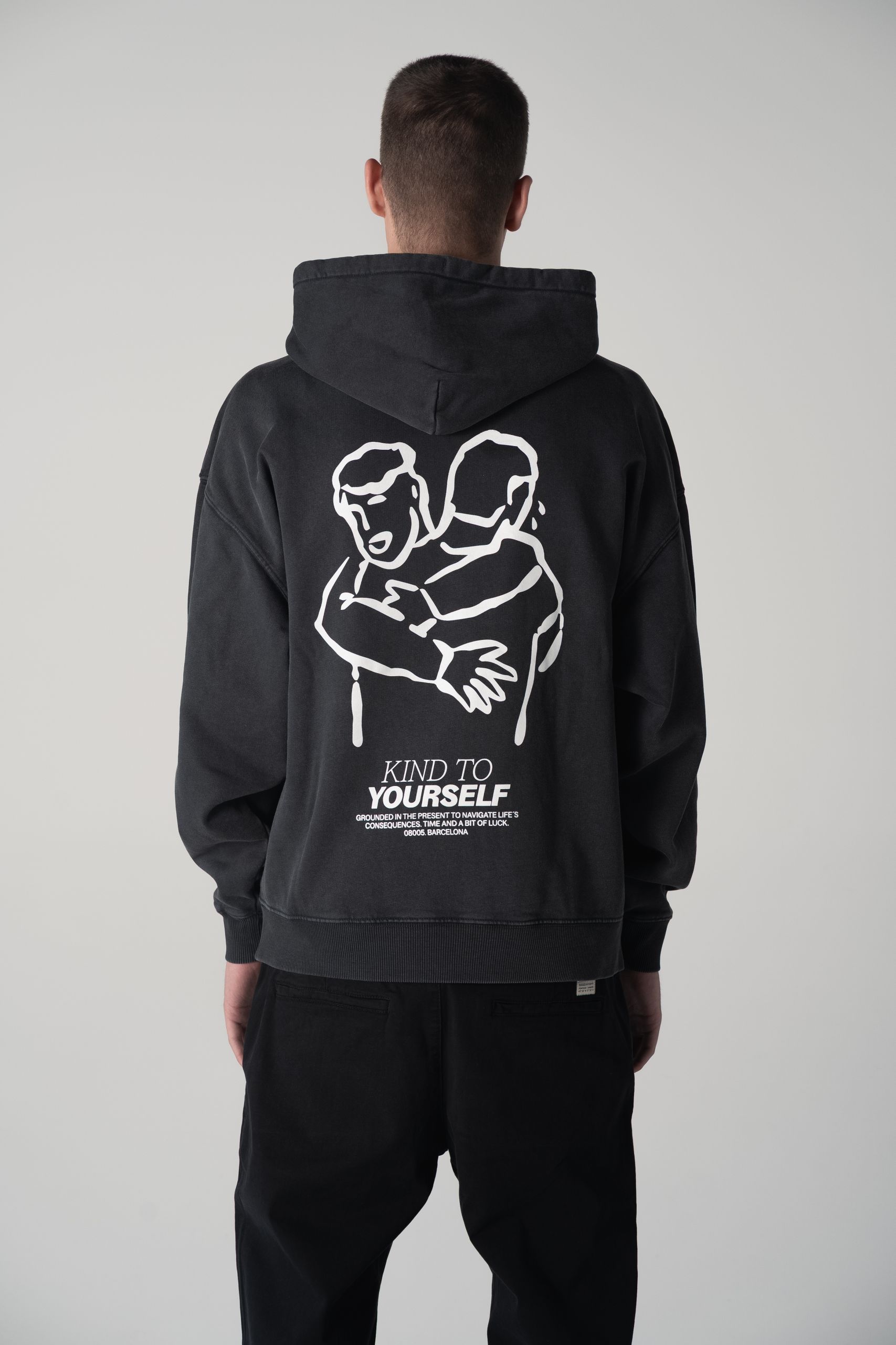 KTY Oversized Hoodie Dark Smoke