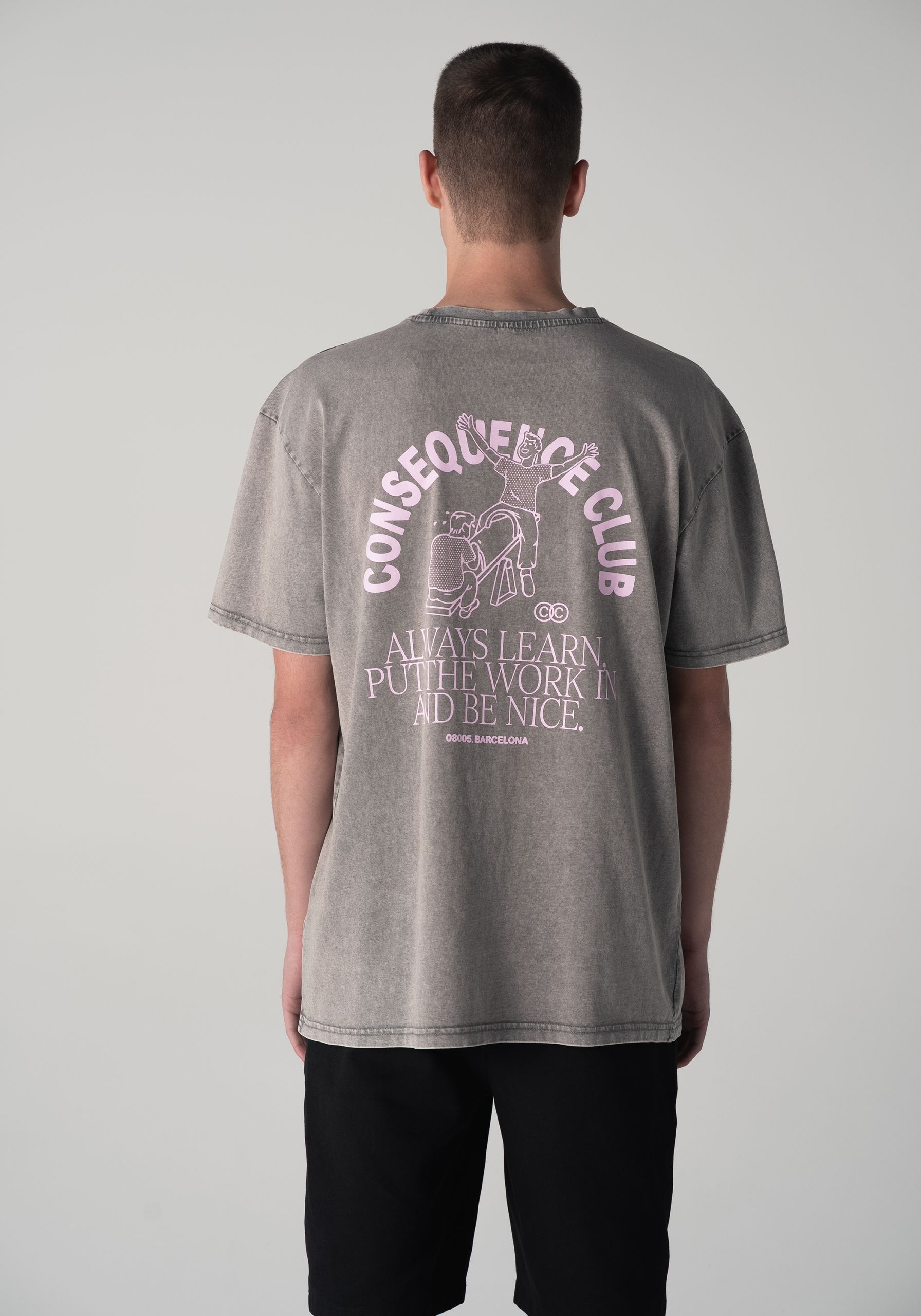 Seesaw T-shirt Stone Gray Oversized
