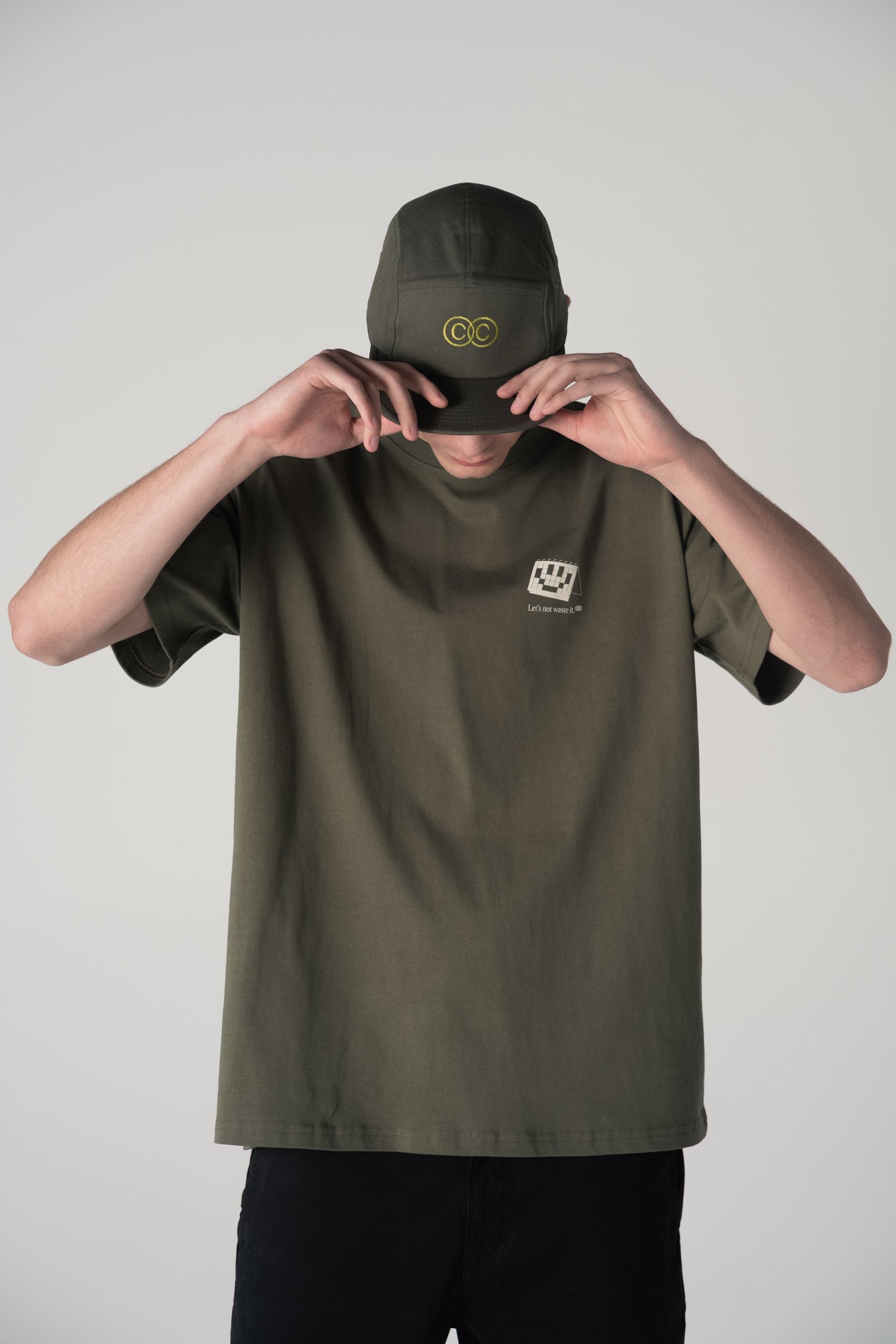 man wearing cap and T-shirt