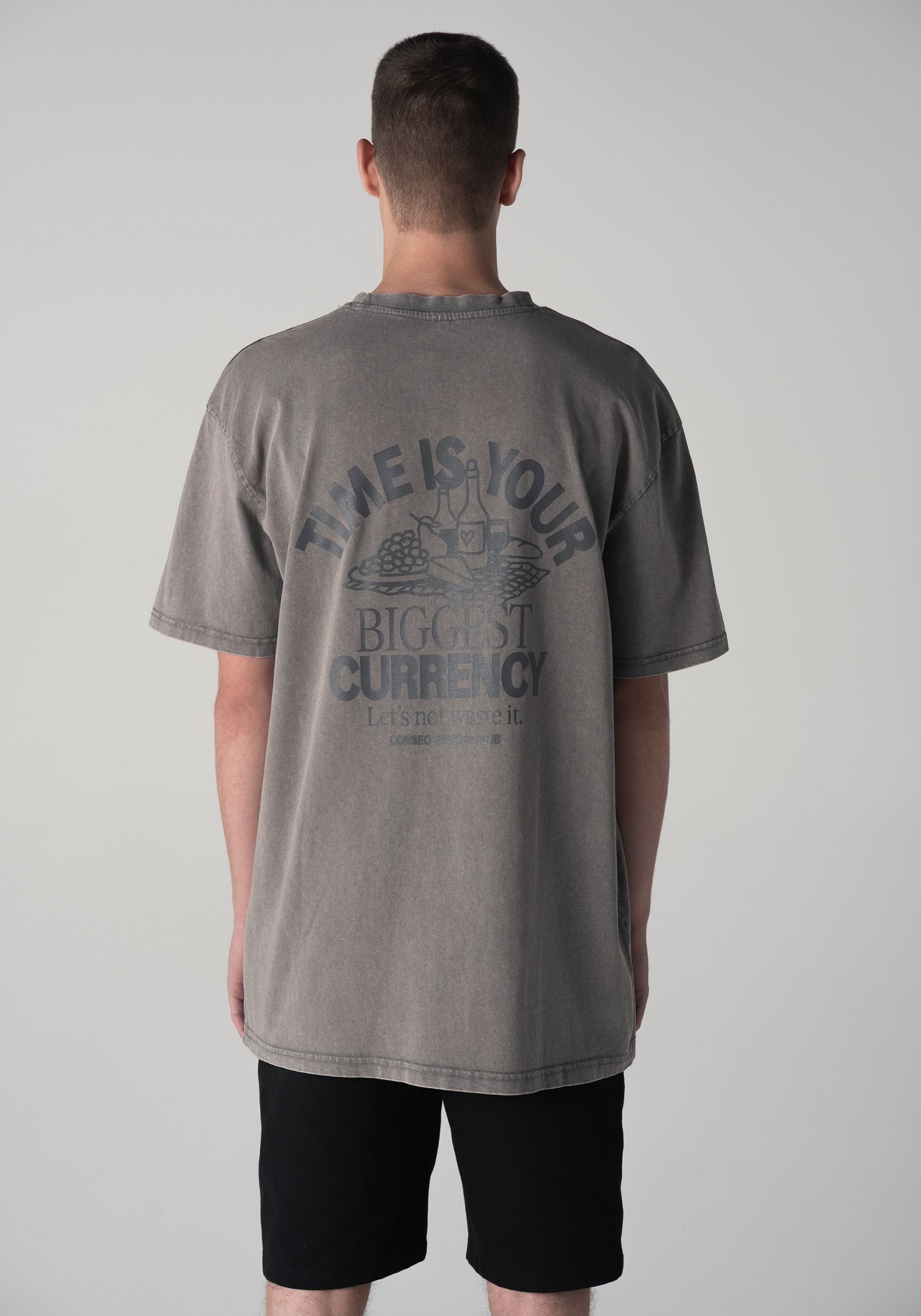 Picnic Time T-shirt Stone Gray Oversized