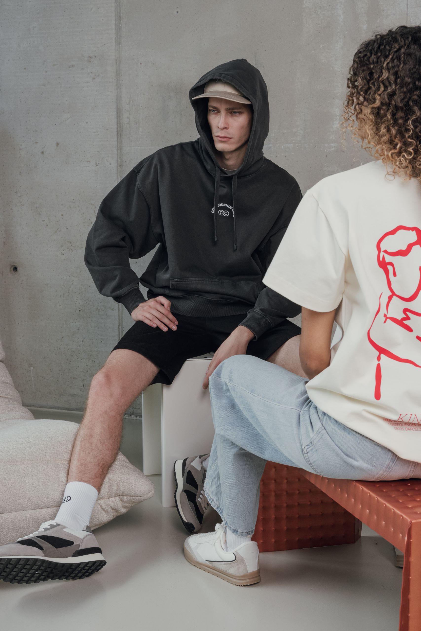 KTY Oversized Hoodie Dark Smoke