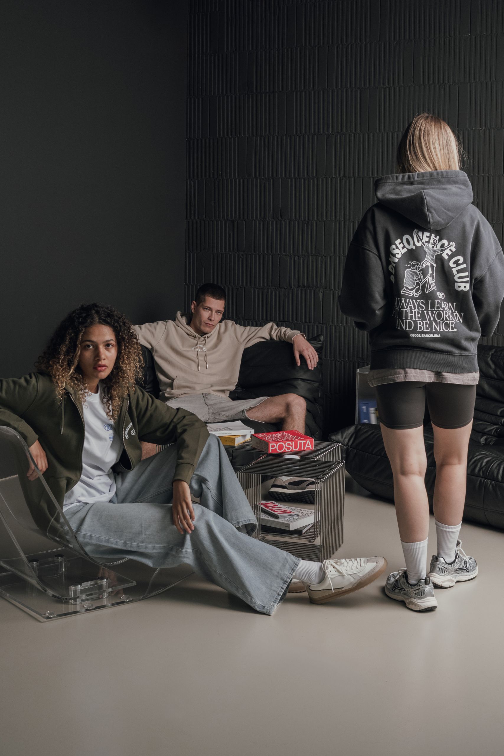 Young people wearing CC clothes