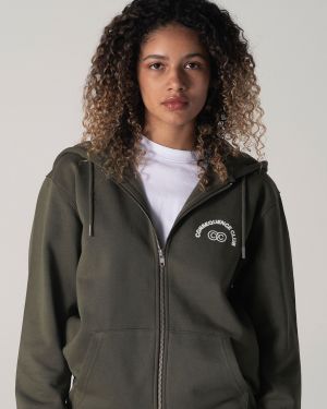Be Nice Zipper Hoodie Utility Green
