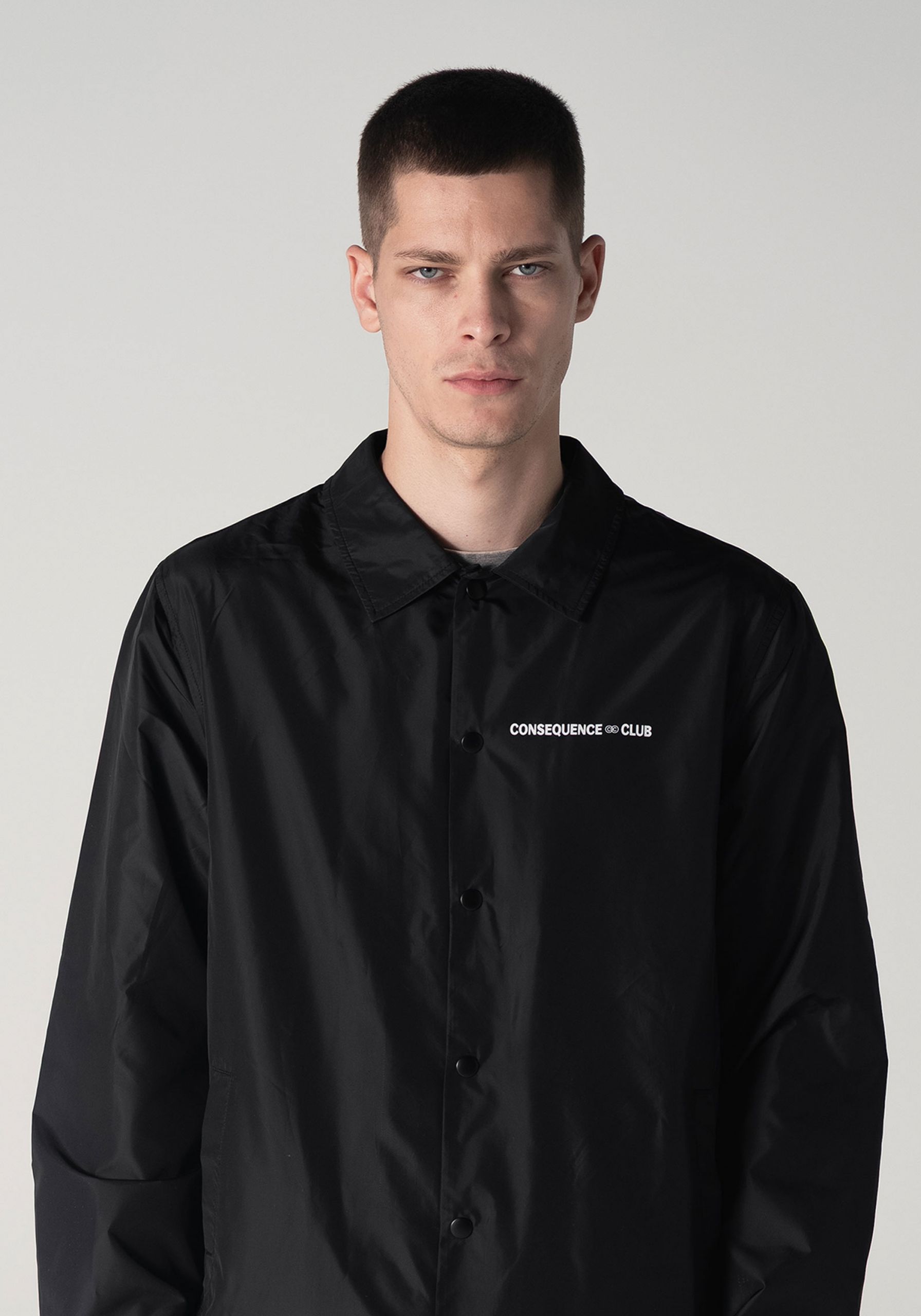 Be Nice Coach Jacket Black