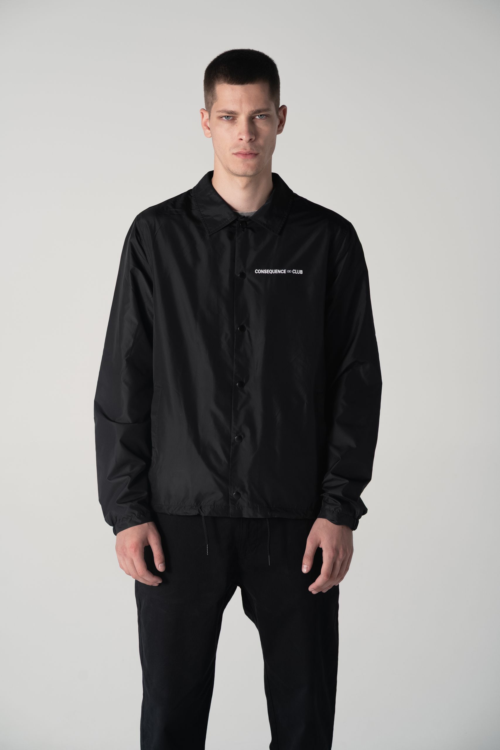 Be Nice Coach Jacket Black