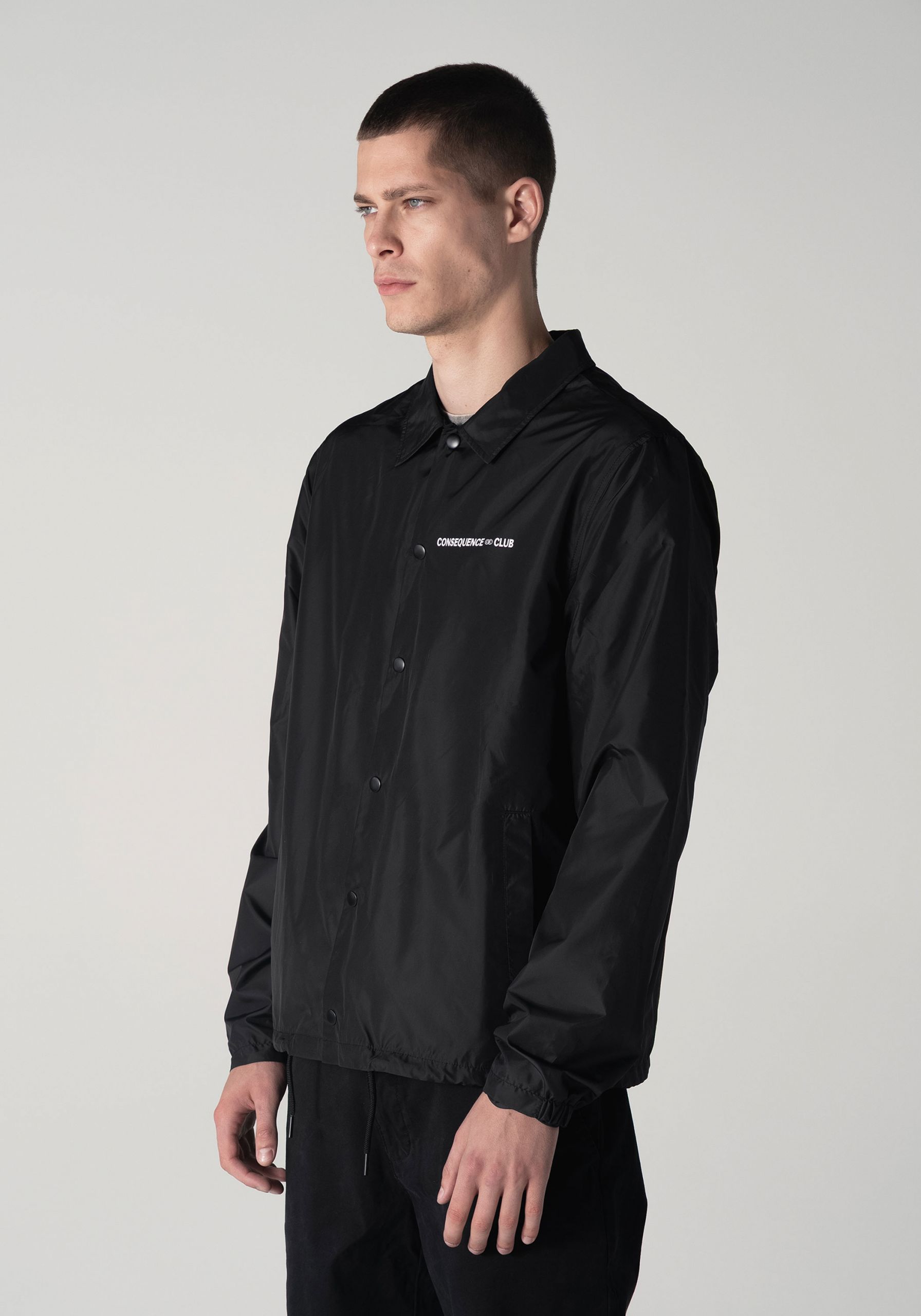 Be Nice Coach Jacket Black