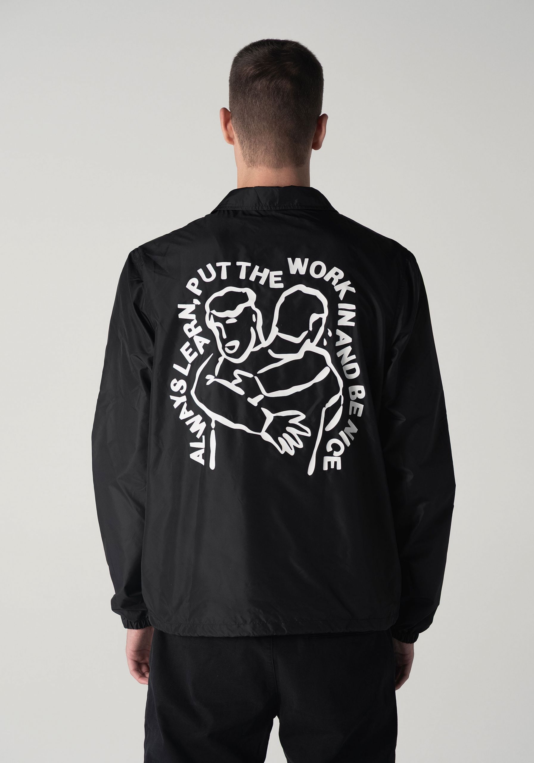 Be Nice Coach Jacket Black