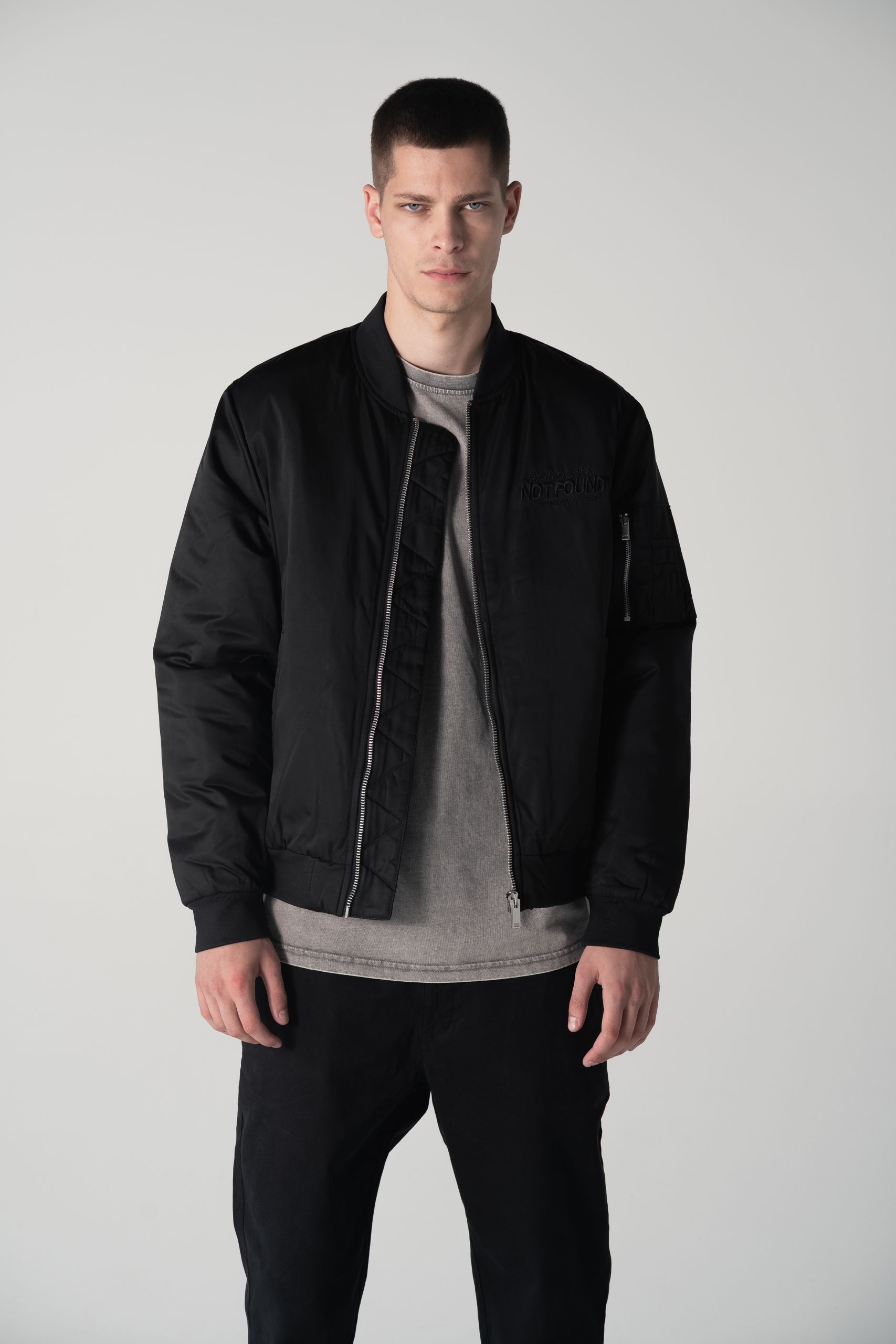 Not Found™ x CC Bomber Jacket Black-On-Black