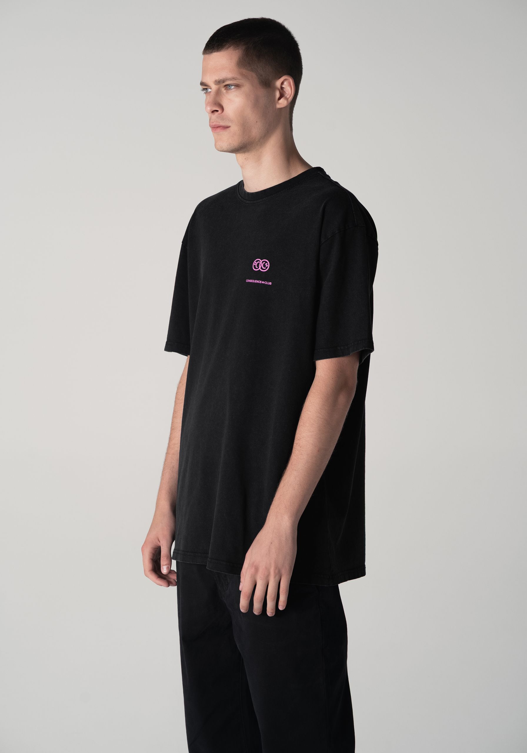 Happy & Sad T-shirt Stone Washed Oversized