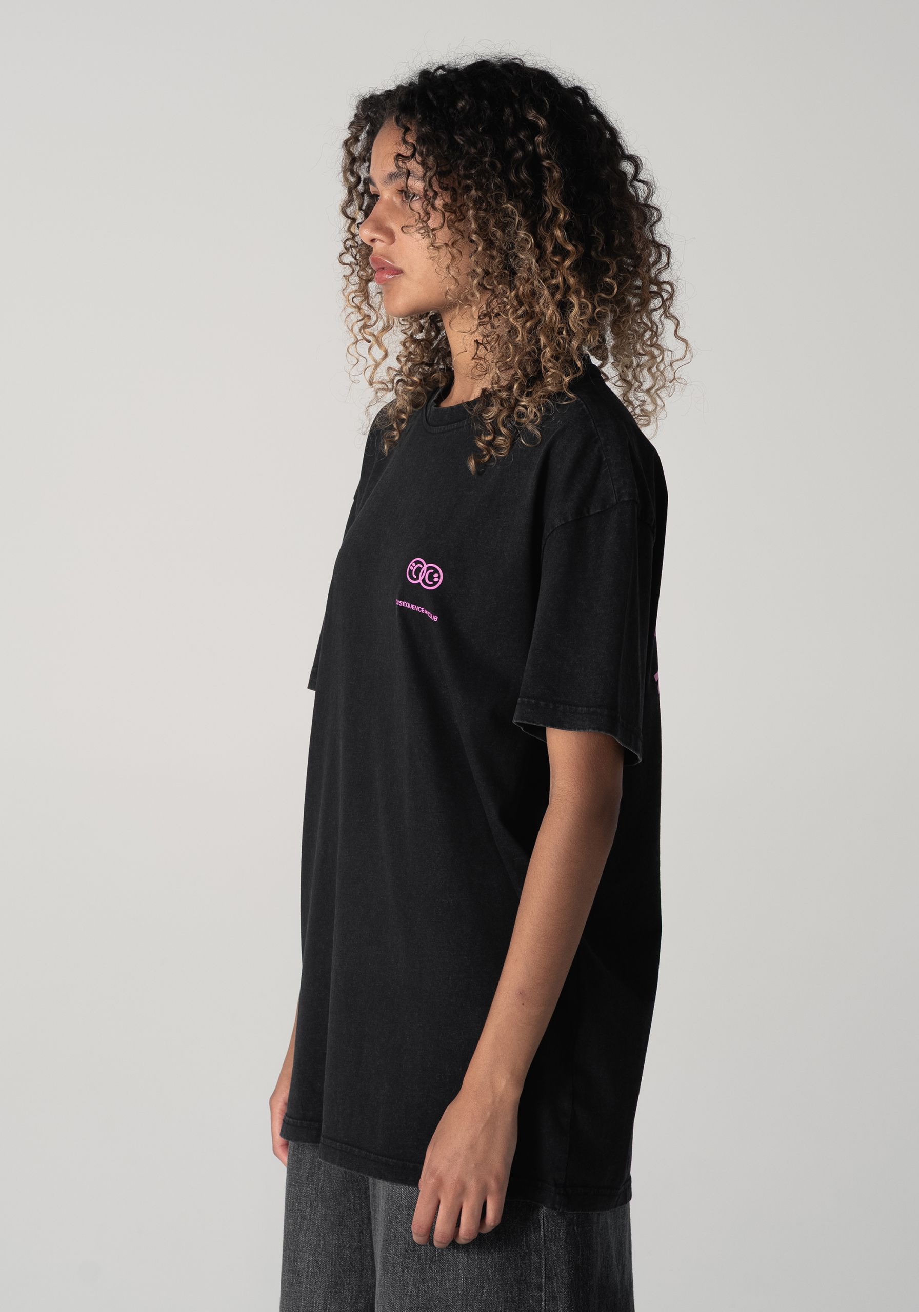 Happy & Sad T-shirt Stone Washed Oversized