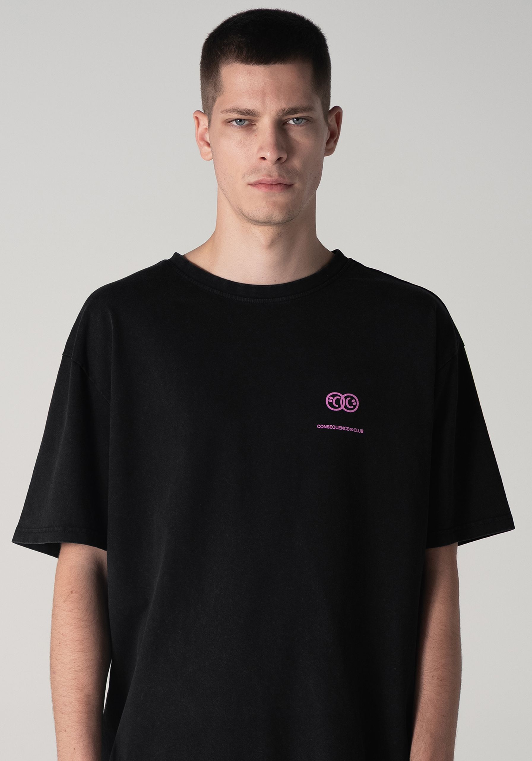 Happy & Sad T-shirt Stone Washed Oversized