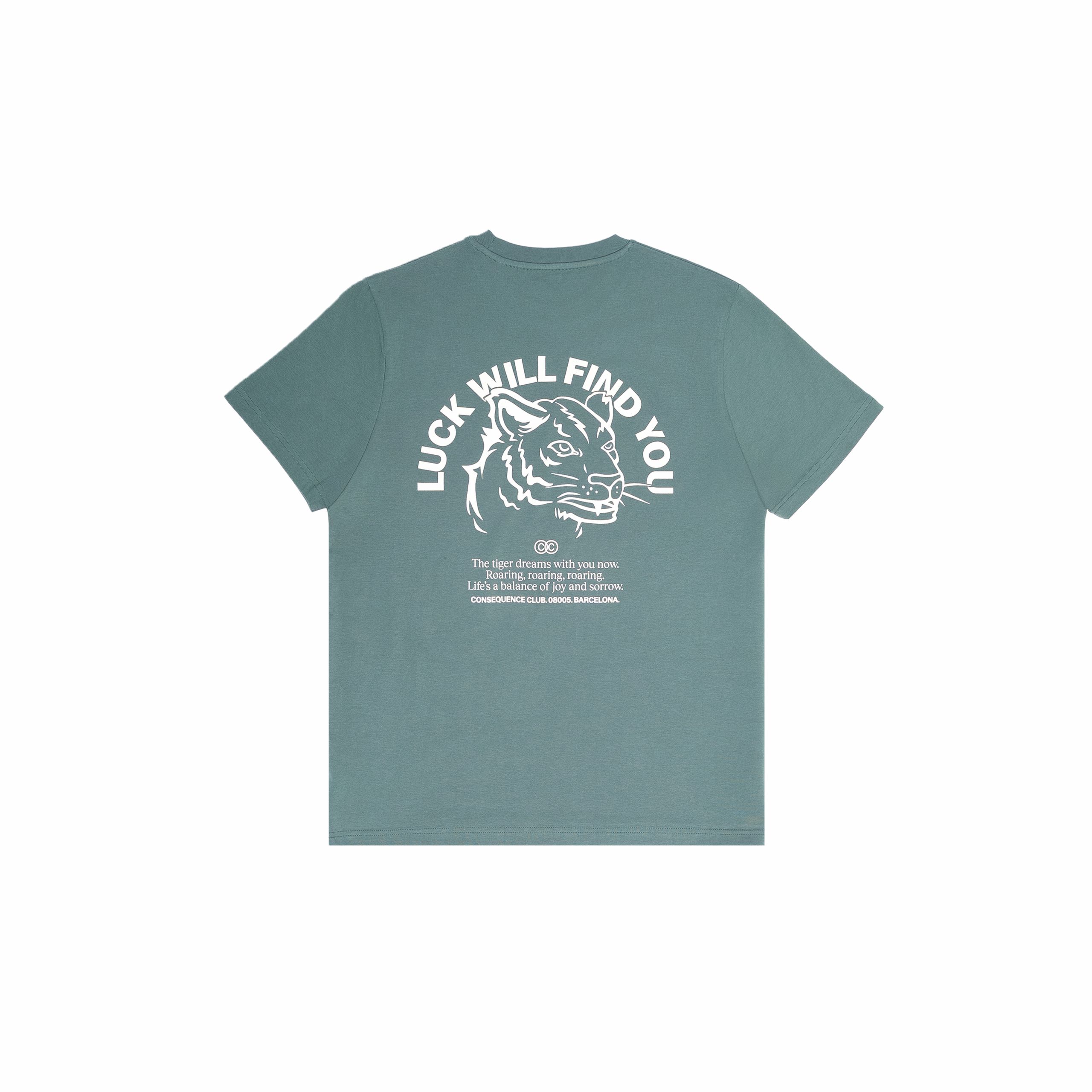 Luck Will Find You T-Shirt Tide Green