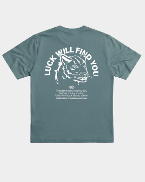 Luck Will Find You T-Shirt Tide Green