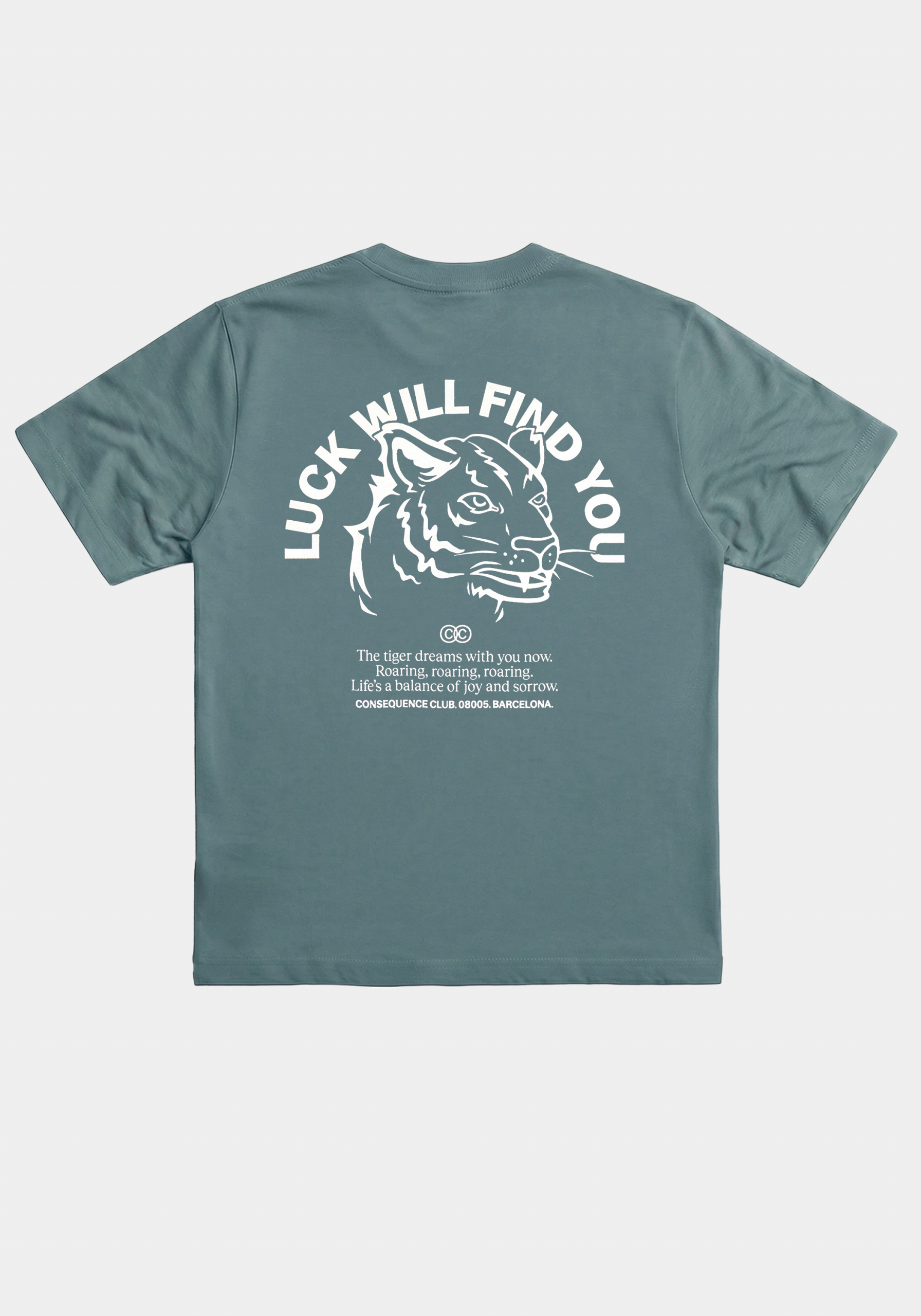 Luck Will Find You T-Shirt Tide Green