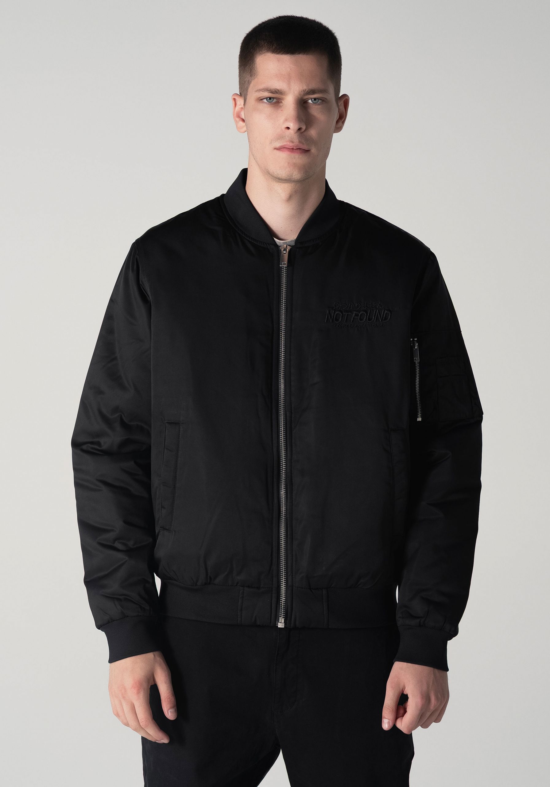 Not Found™ x CC Bomber Jacket Black-On-Black