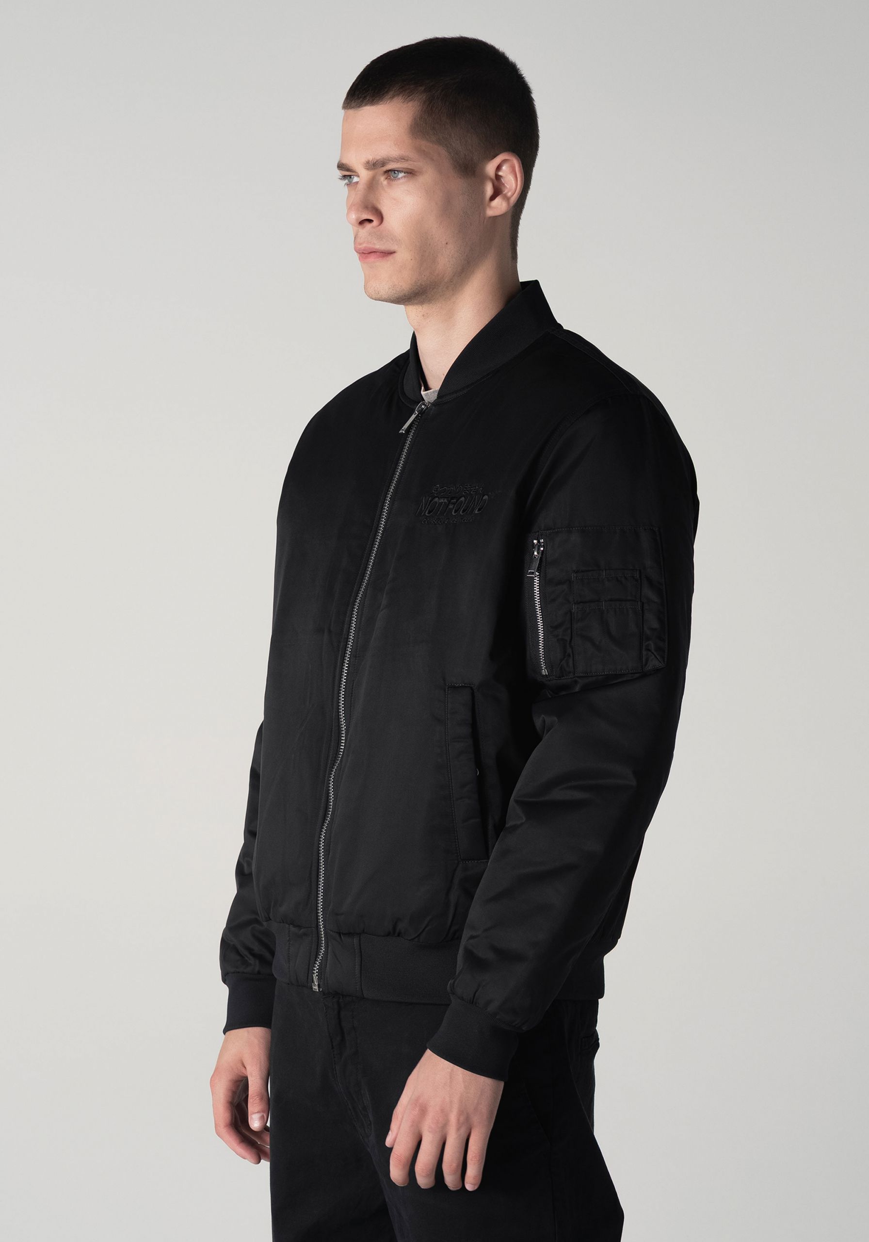 Not Found™ x CC Bomber Jacket Black-On-Black