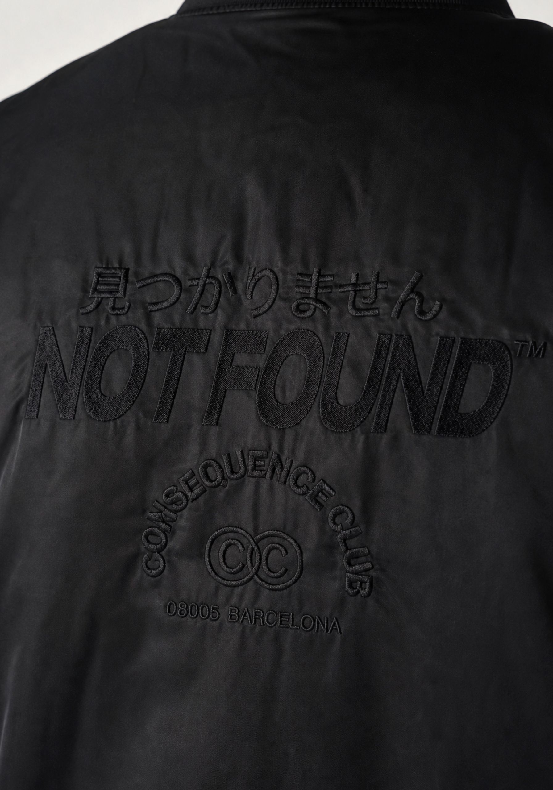 Not Found™ x CC Bomber Jacket Black-On-Black